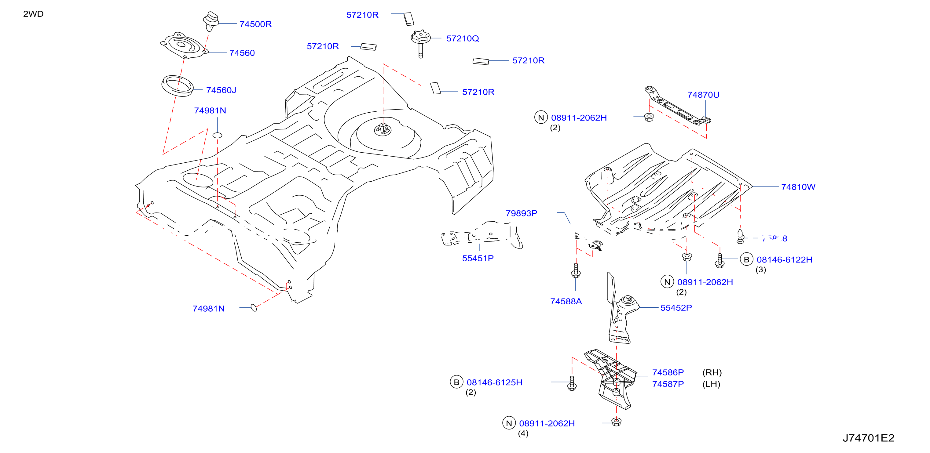 Floor Fitting Rear