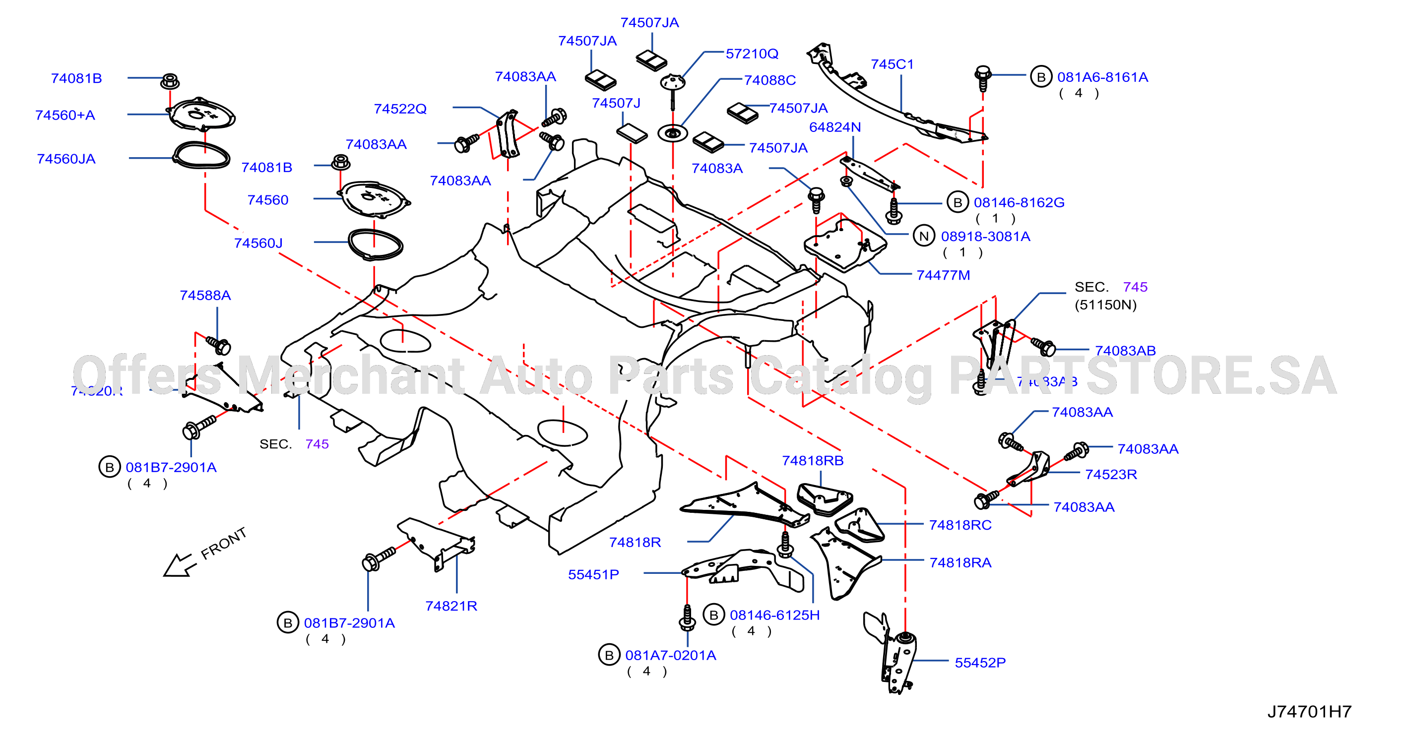 Floor Fitting Rear