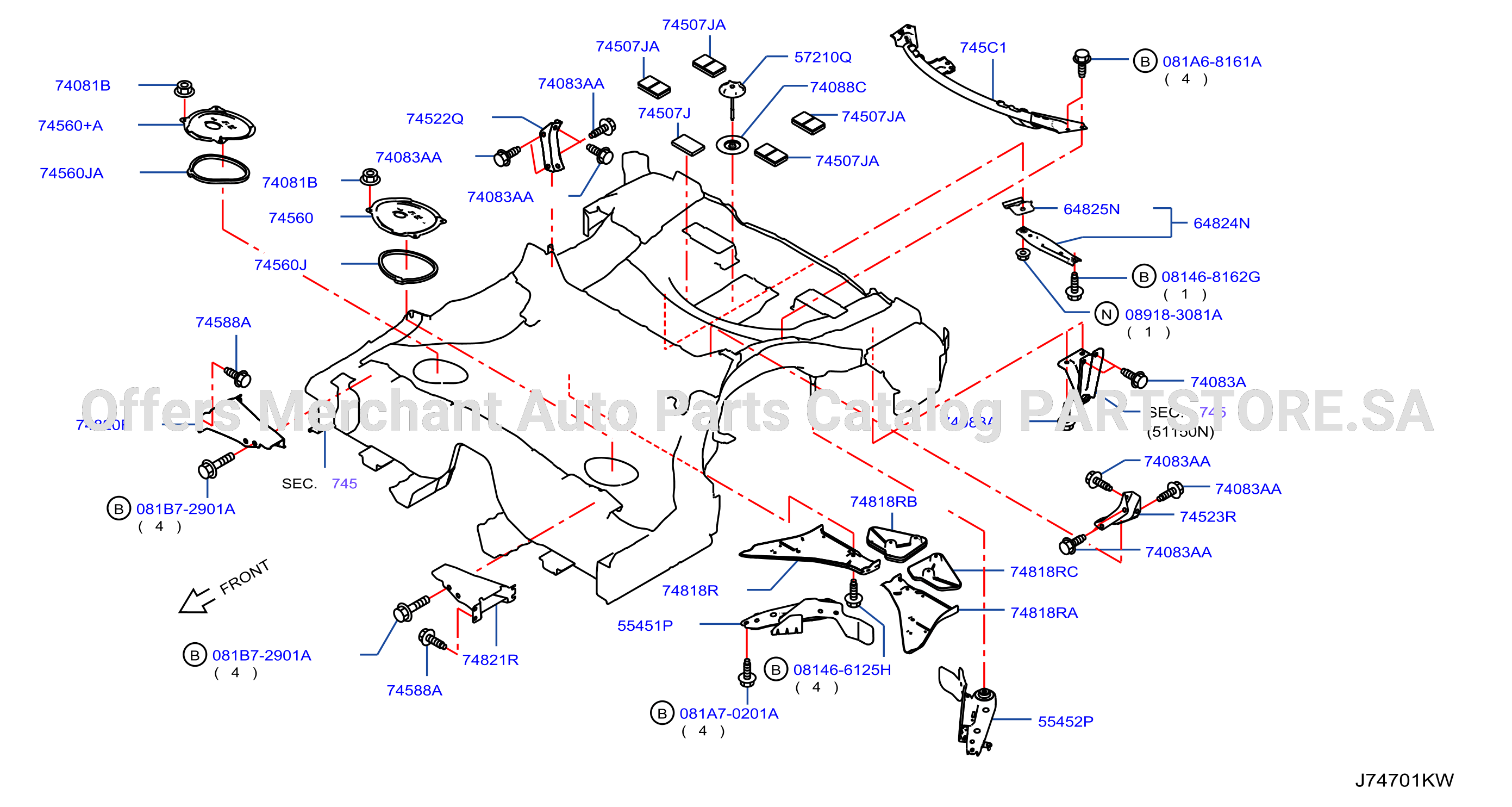 Floor Fitting Rear
