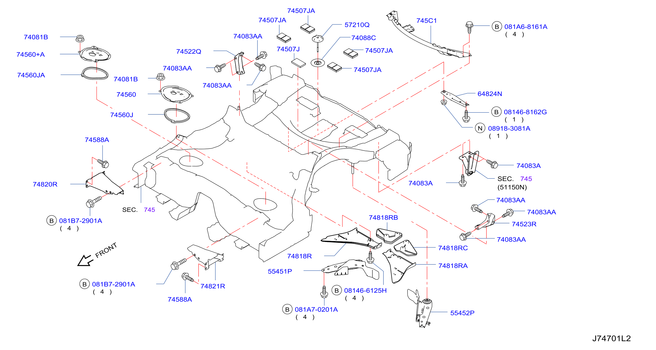 Floor Fitting Rear
