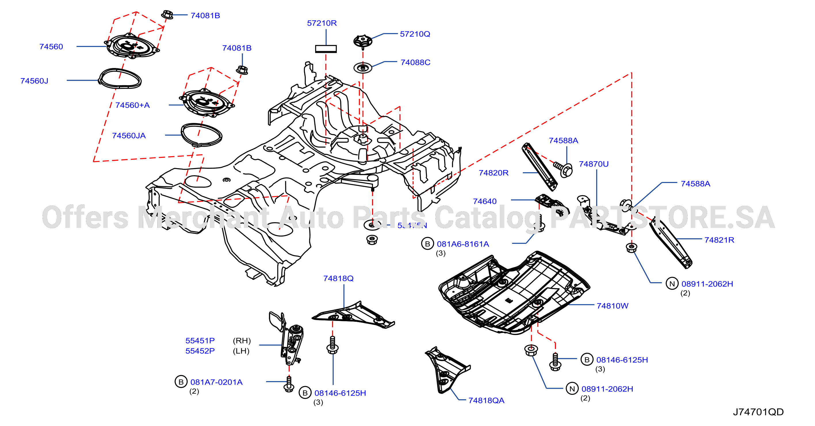 Floor Fitting Rear