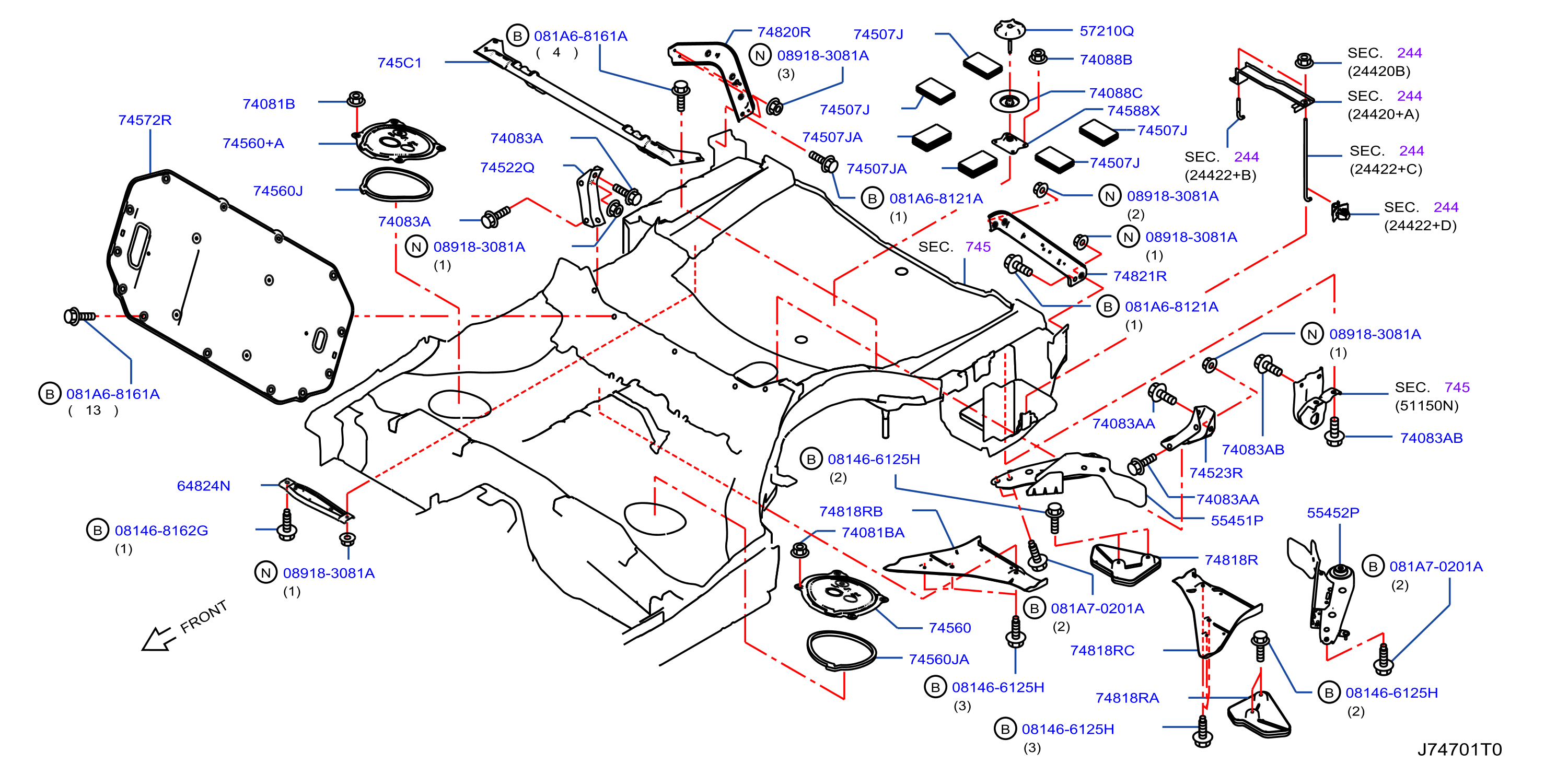 Floor Fitting Rear