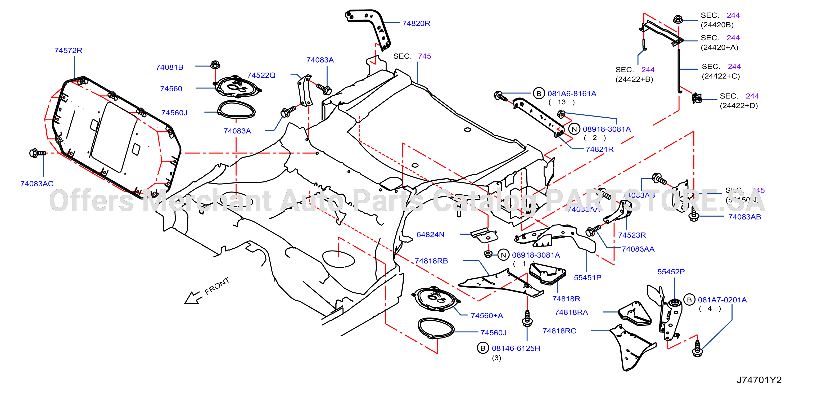 Floor Fitting Rear