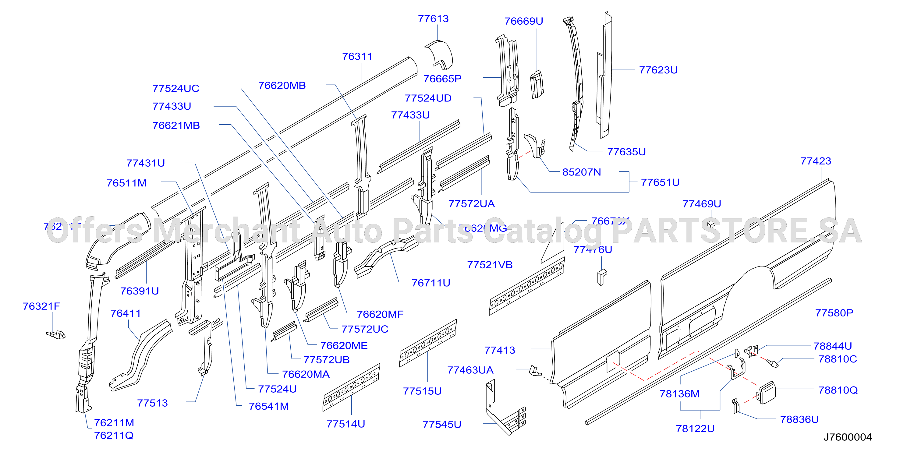 Body Side Panel Lh Outer Parts