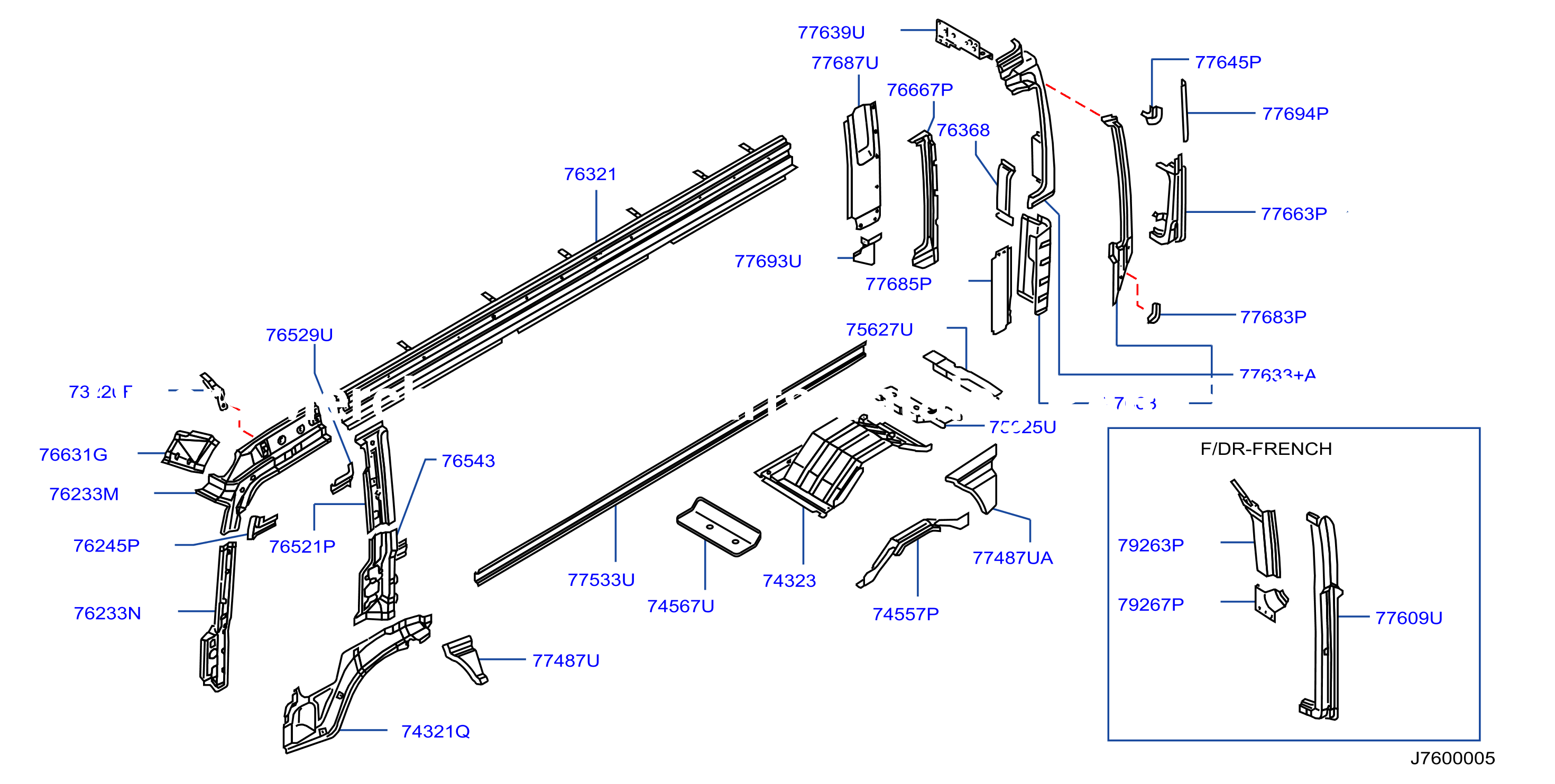Body Side Panel Lh Inner Parts