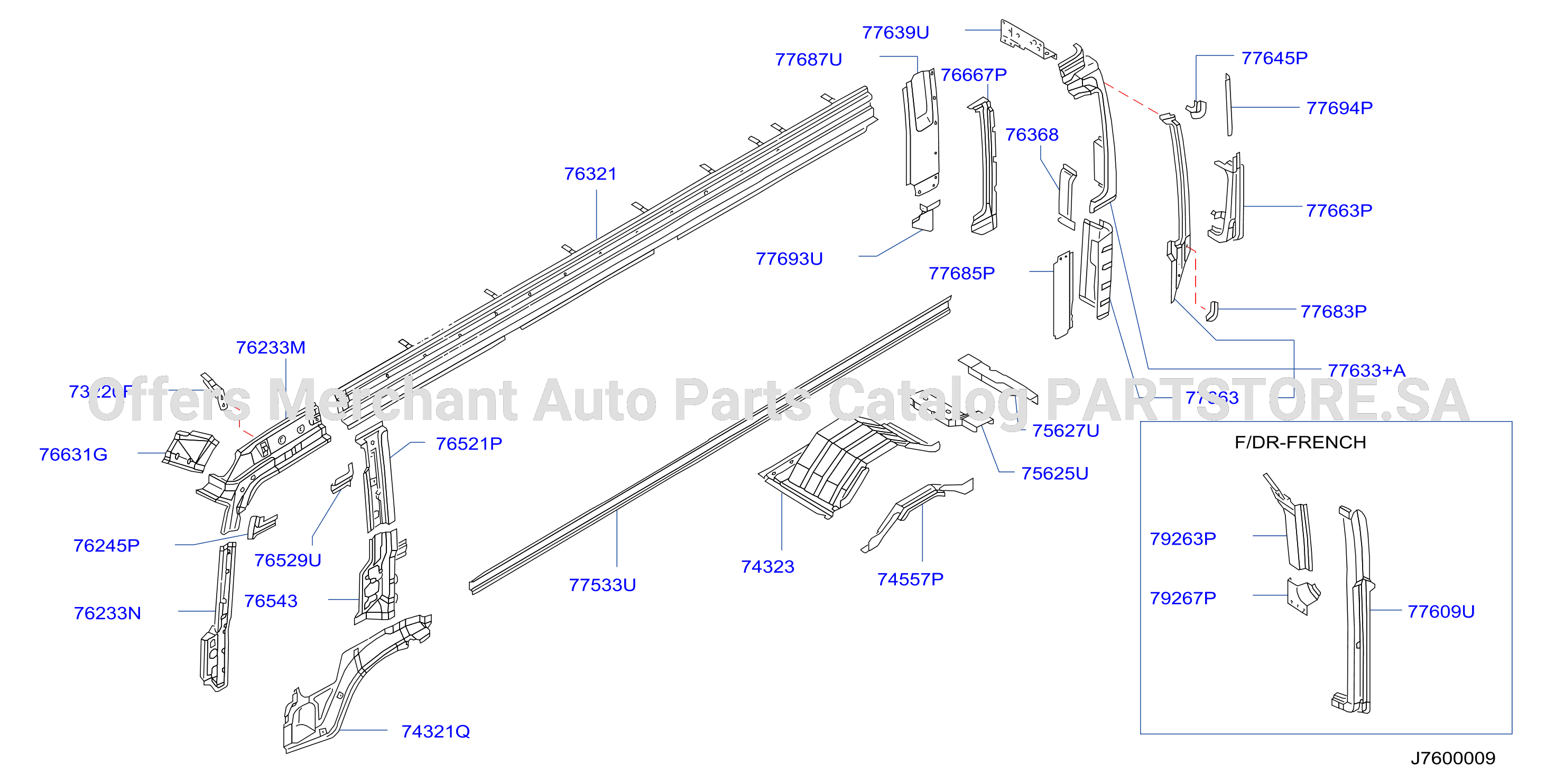Body Side Panel Lh Inner Parts