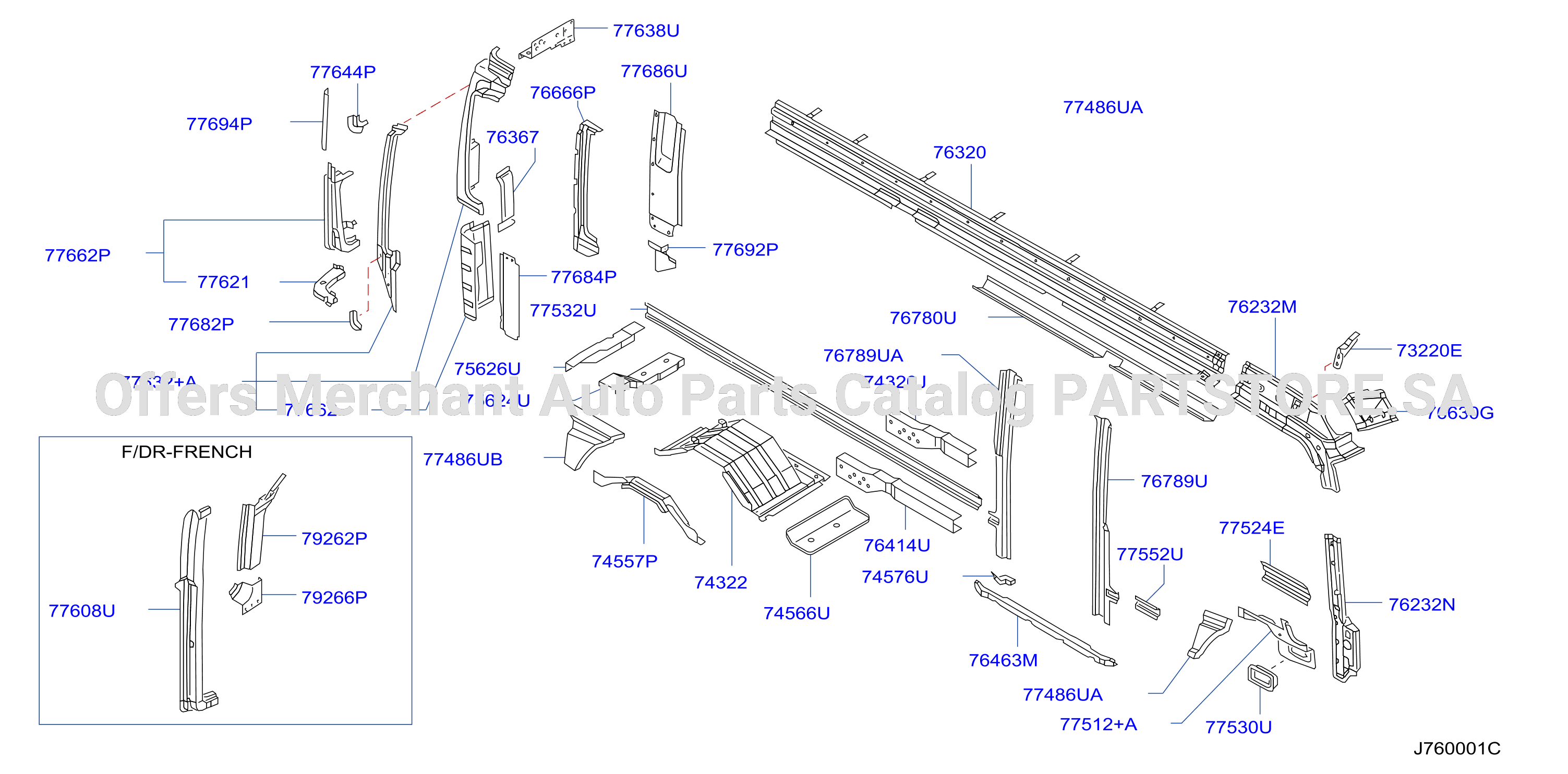 Body Side Panel Rh Inner Parts