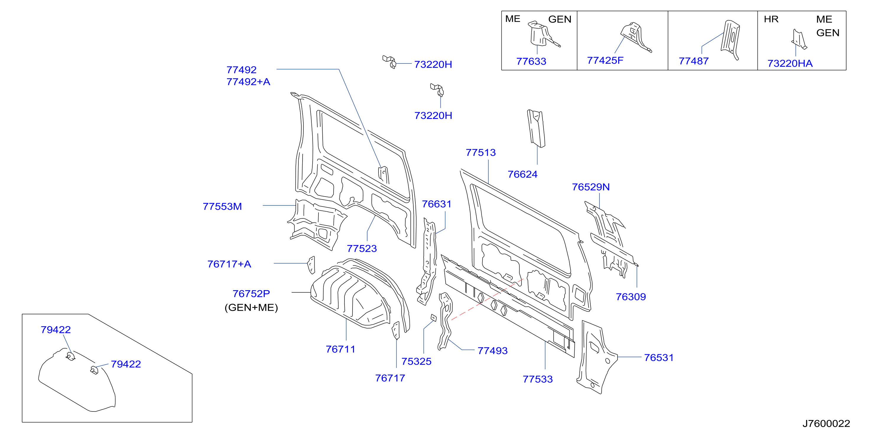 Body Side Panel Lh Inner