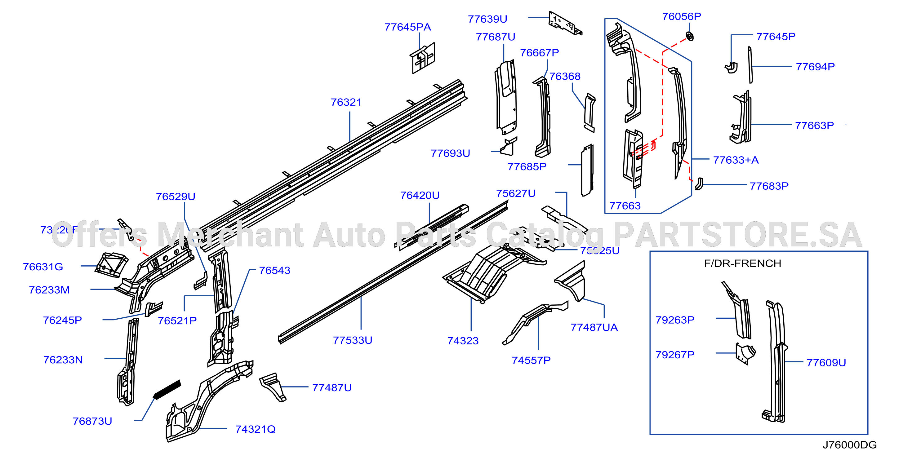 Body Side Panel Lh Inner Parts