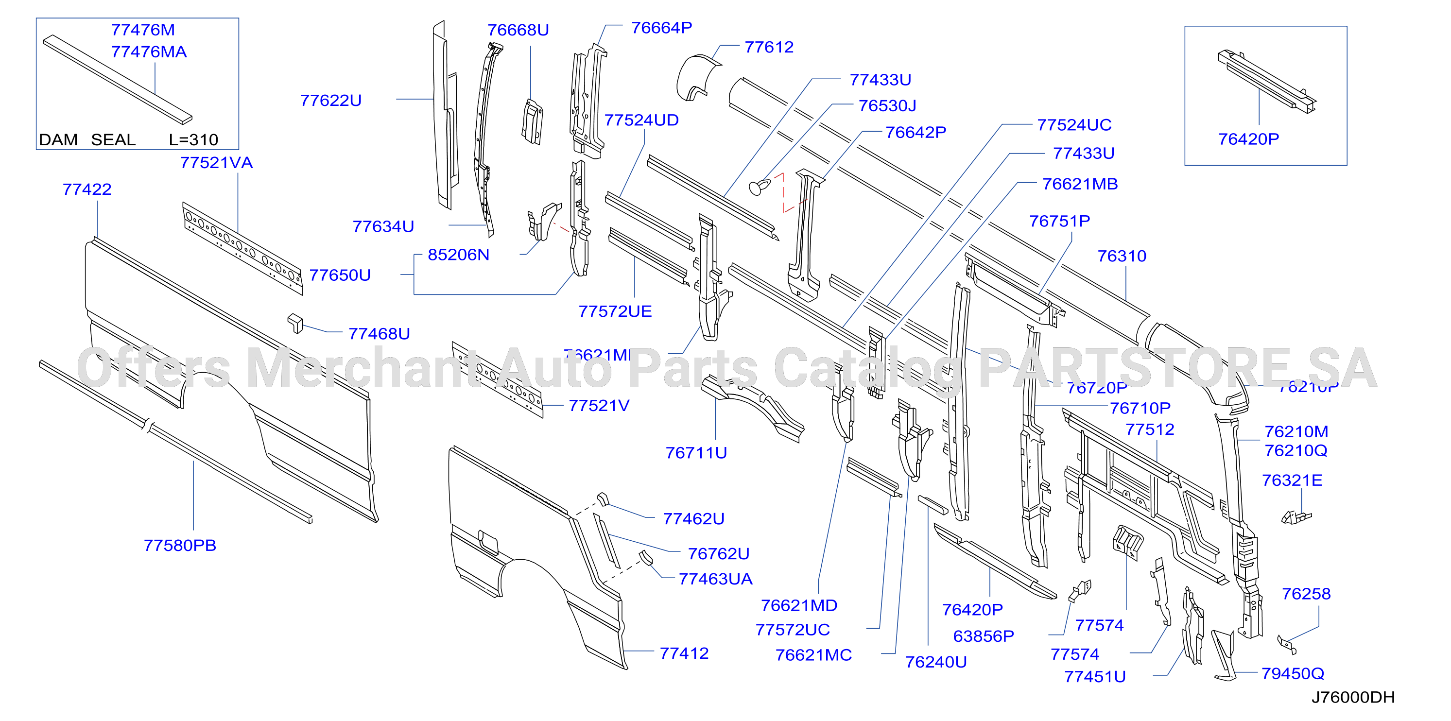 Body Side Panel Rh Outer Parts