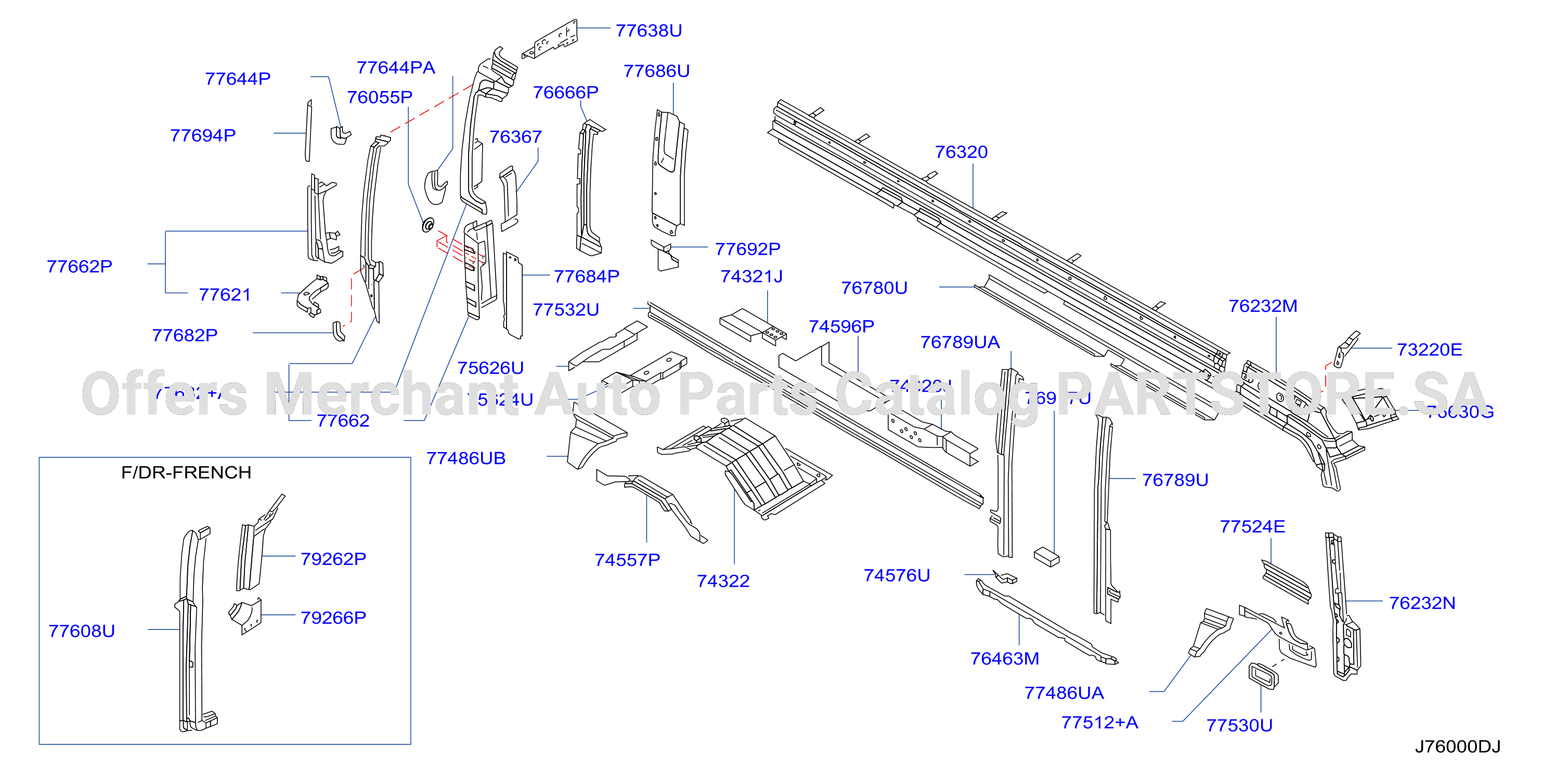 Body Side Panel Rh Inner Parts
