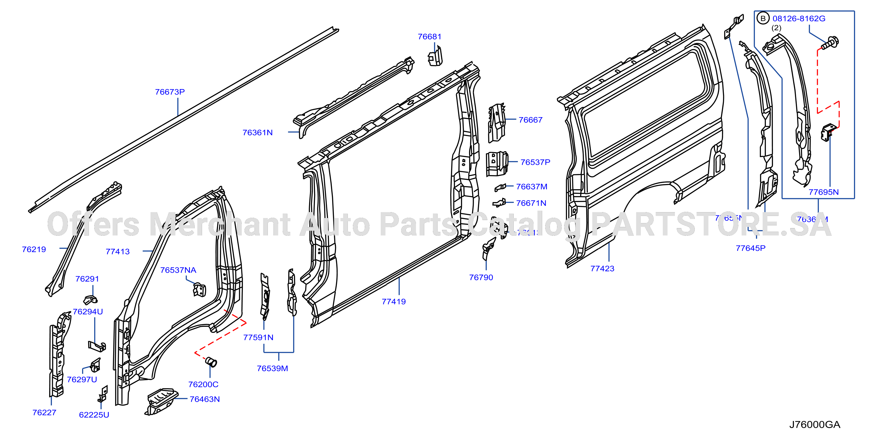 Body Side Panel 5D Outer Lh