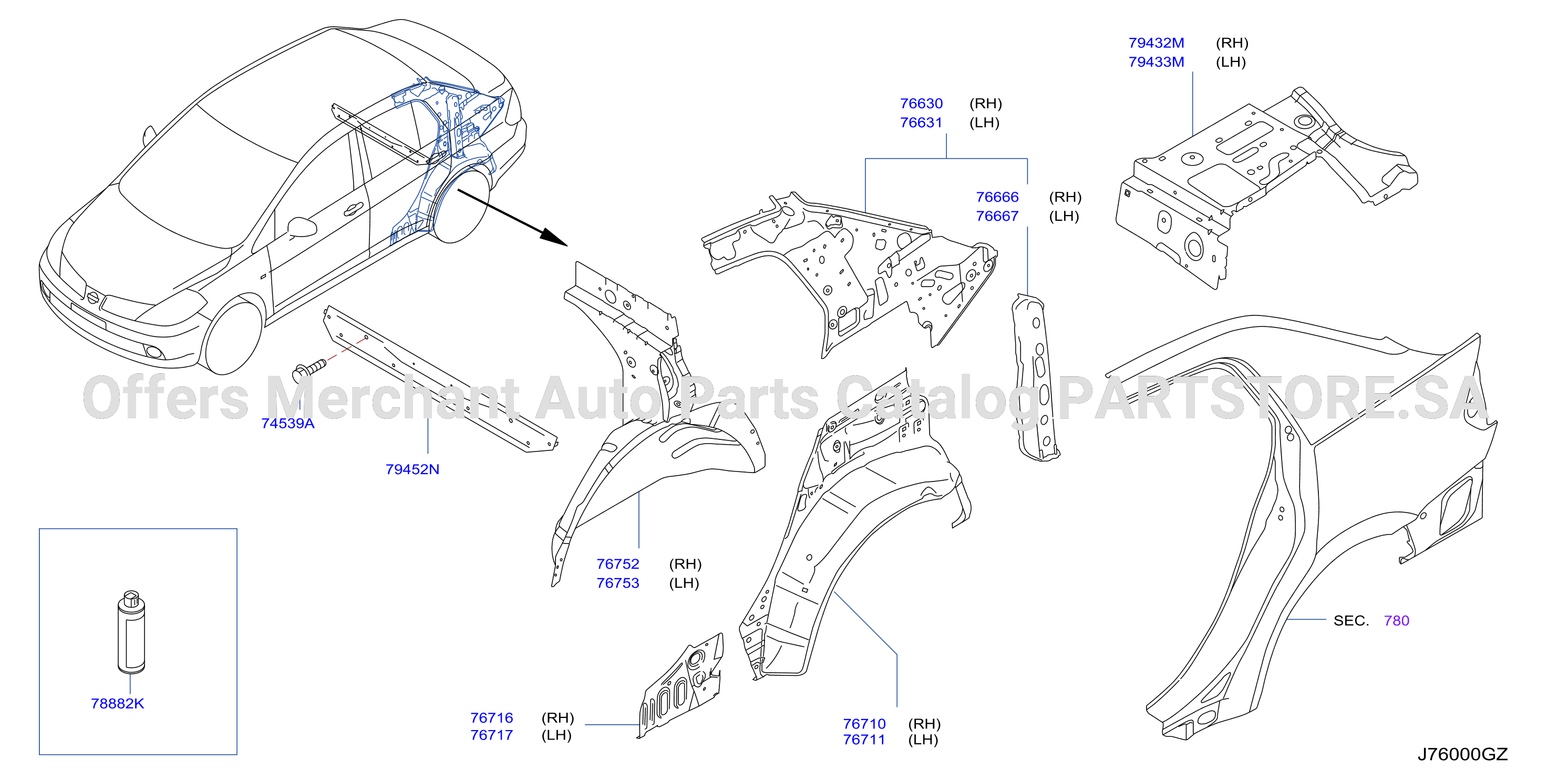 Body Side Panel Rr