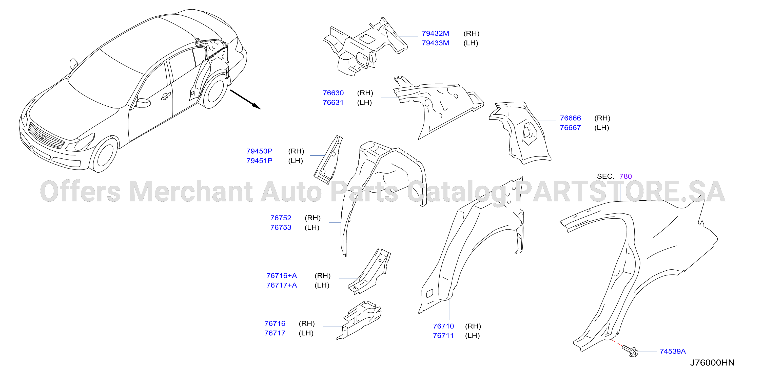 Body Side Panel Rear