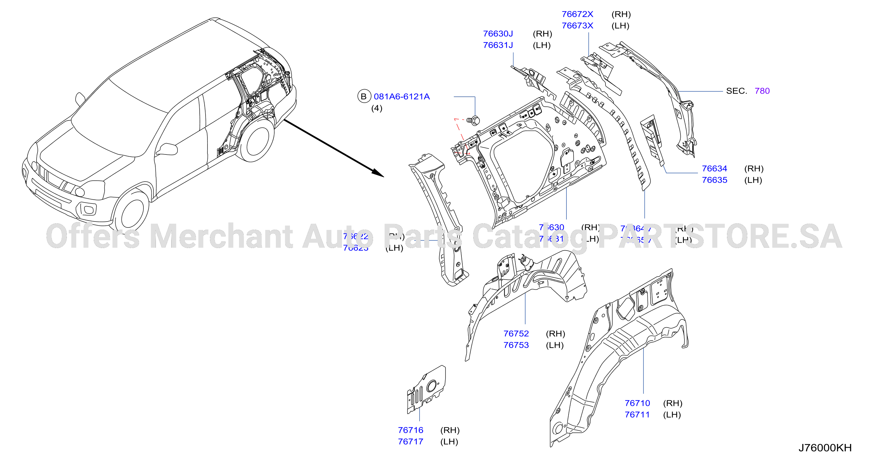 Body Side Panel Rear