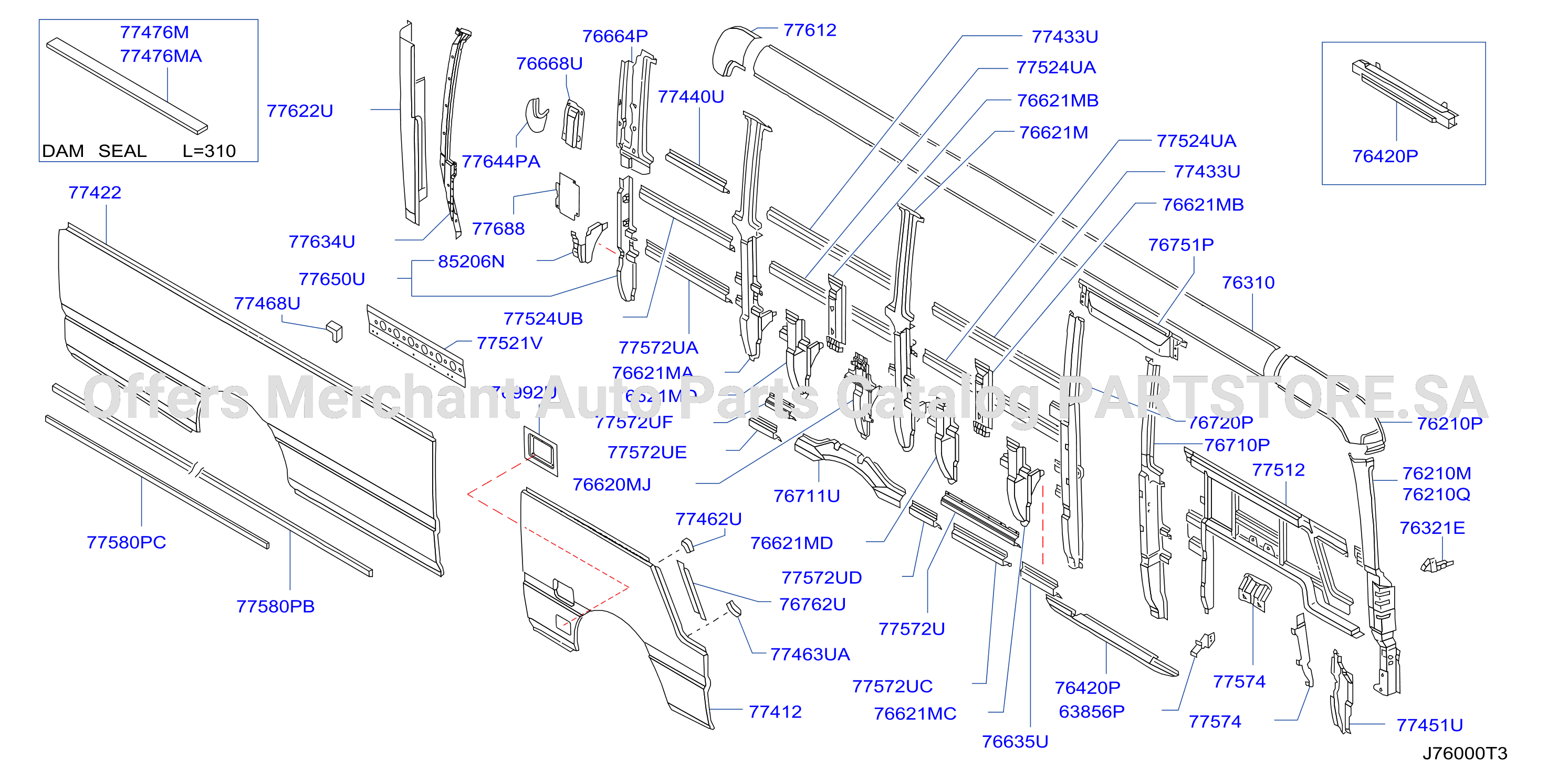 Body Side Panel Rh Outer Parts
