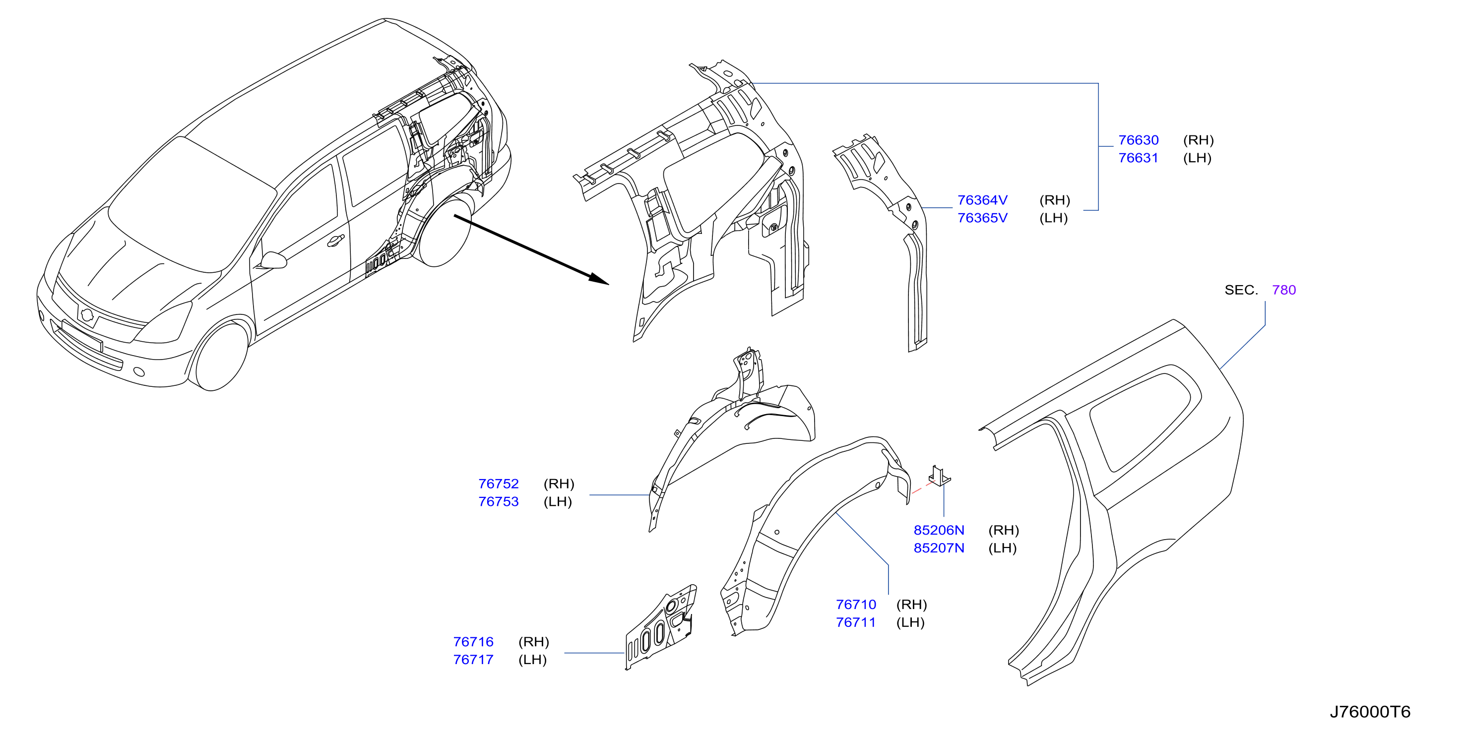 Body Side Panel Rear