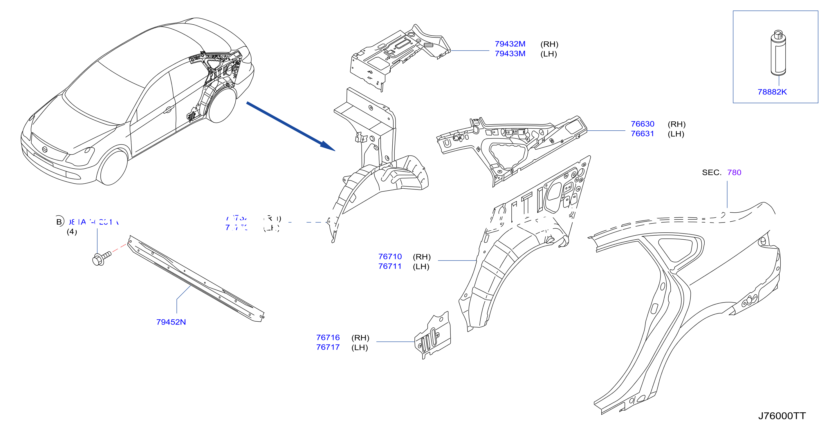 Body Side Panel Rr