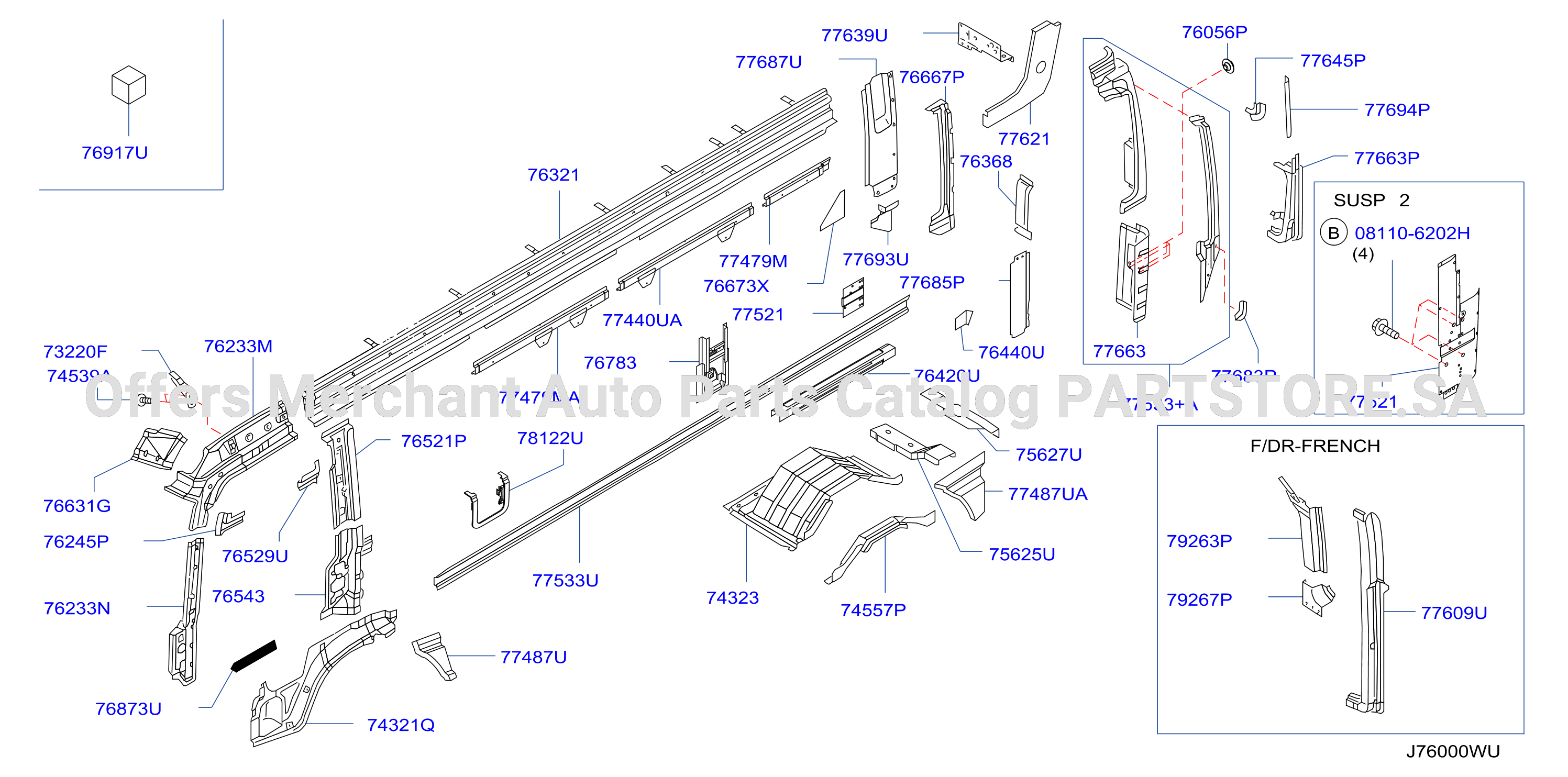 Body Side Panel Lh Inner Parts