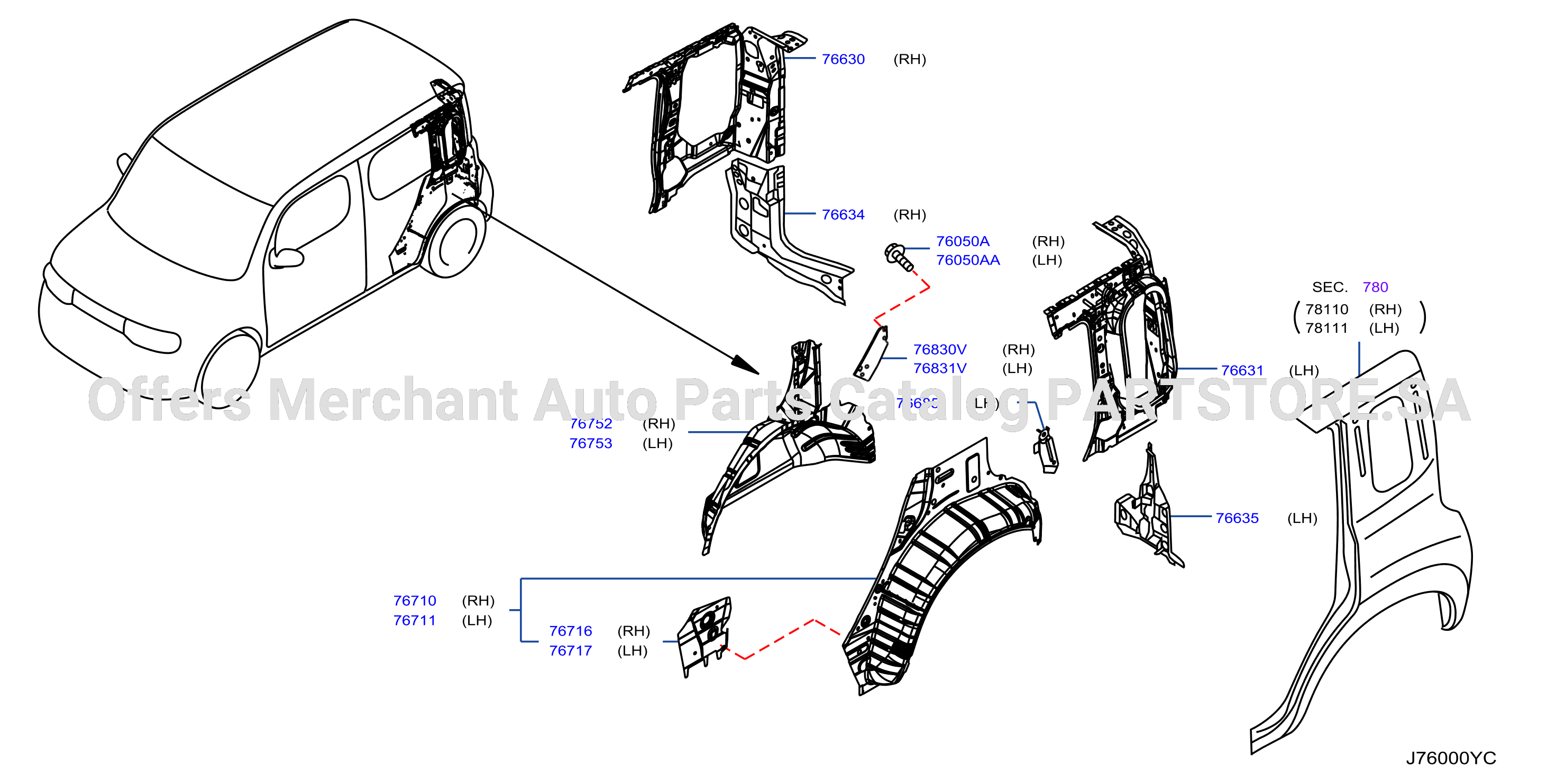 Body Side Panel Rear