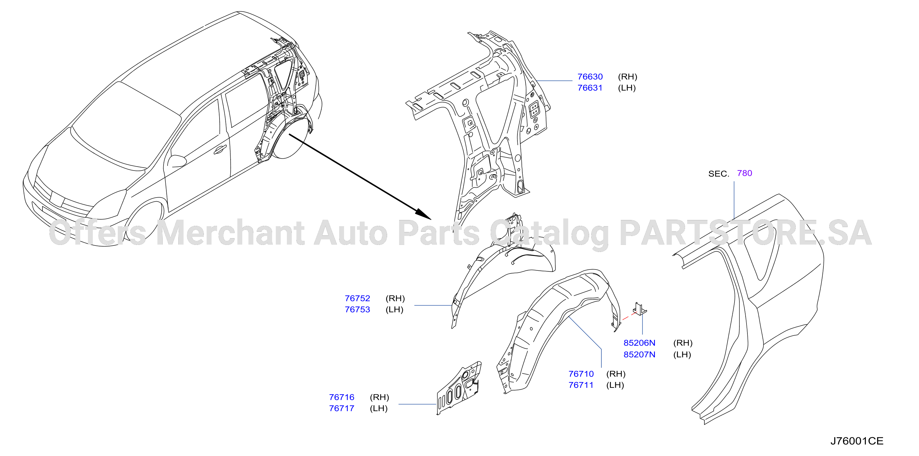 Body Side Panel Rear