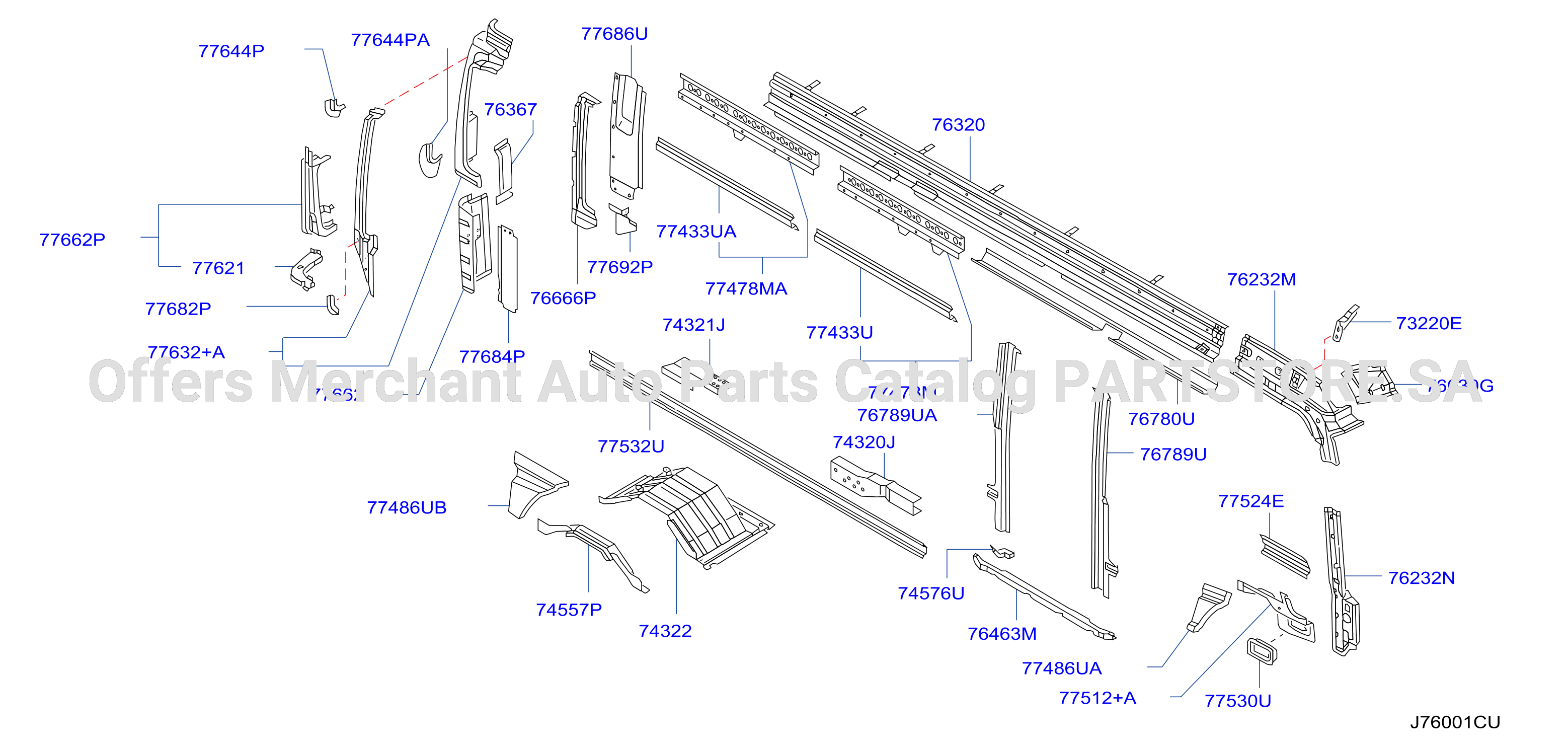 Body Side Panel Rh Inner Parts
