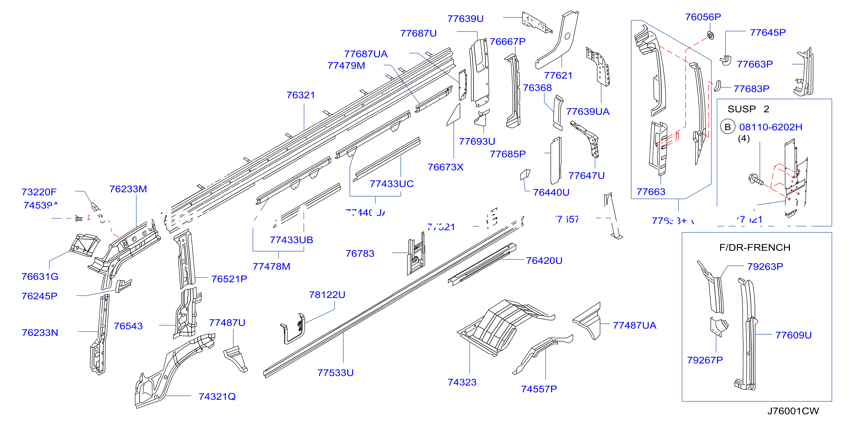 Body Side Panel Lh Inner Parts