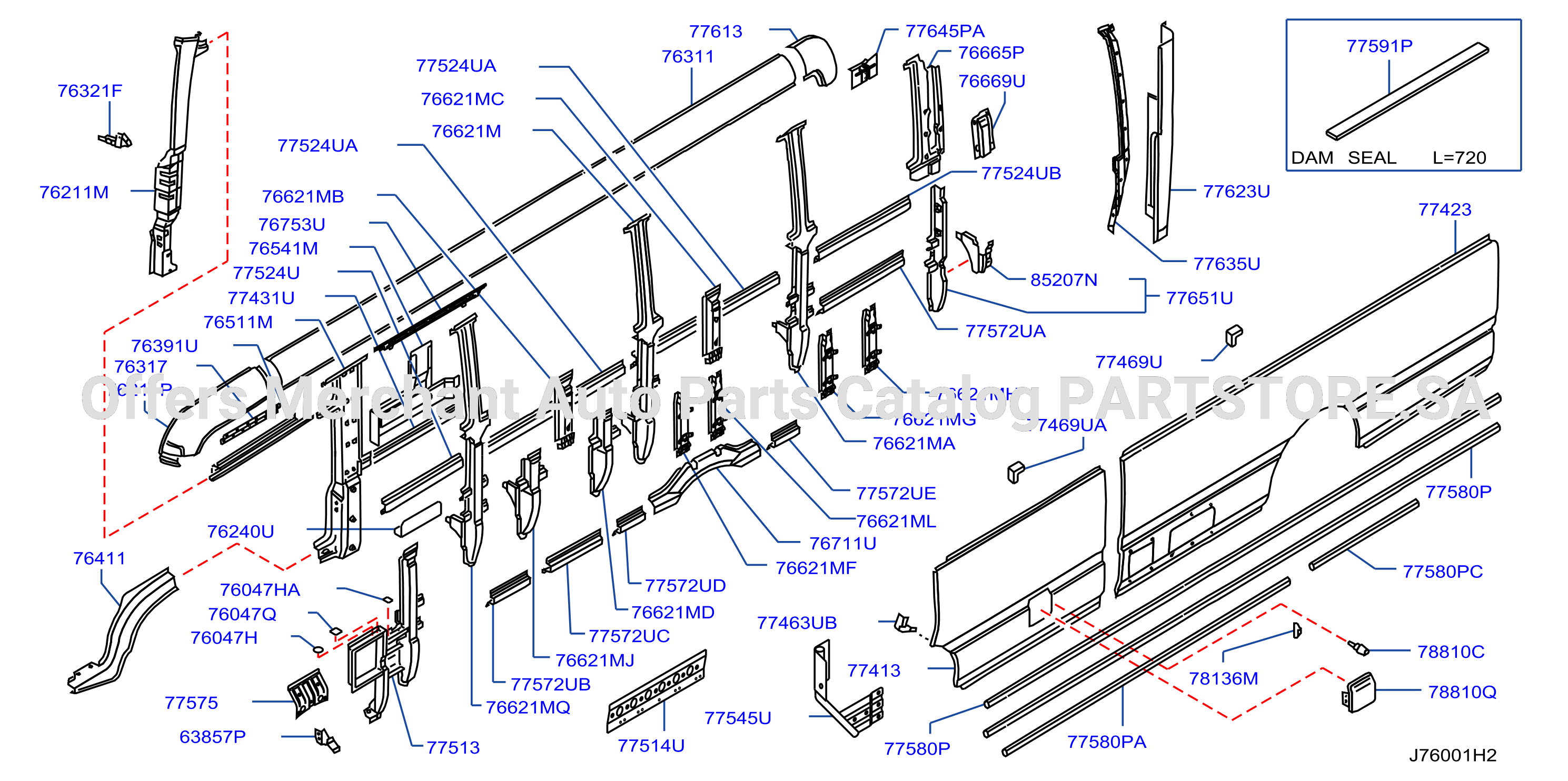 Body Side Panel Lh Outer Parts