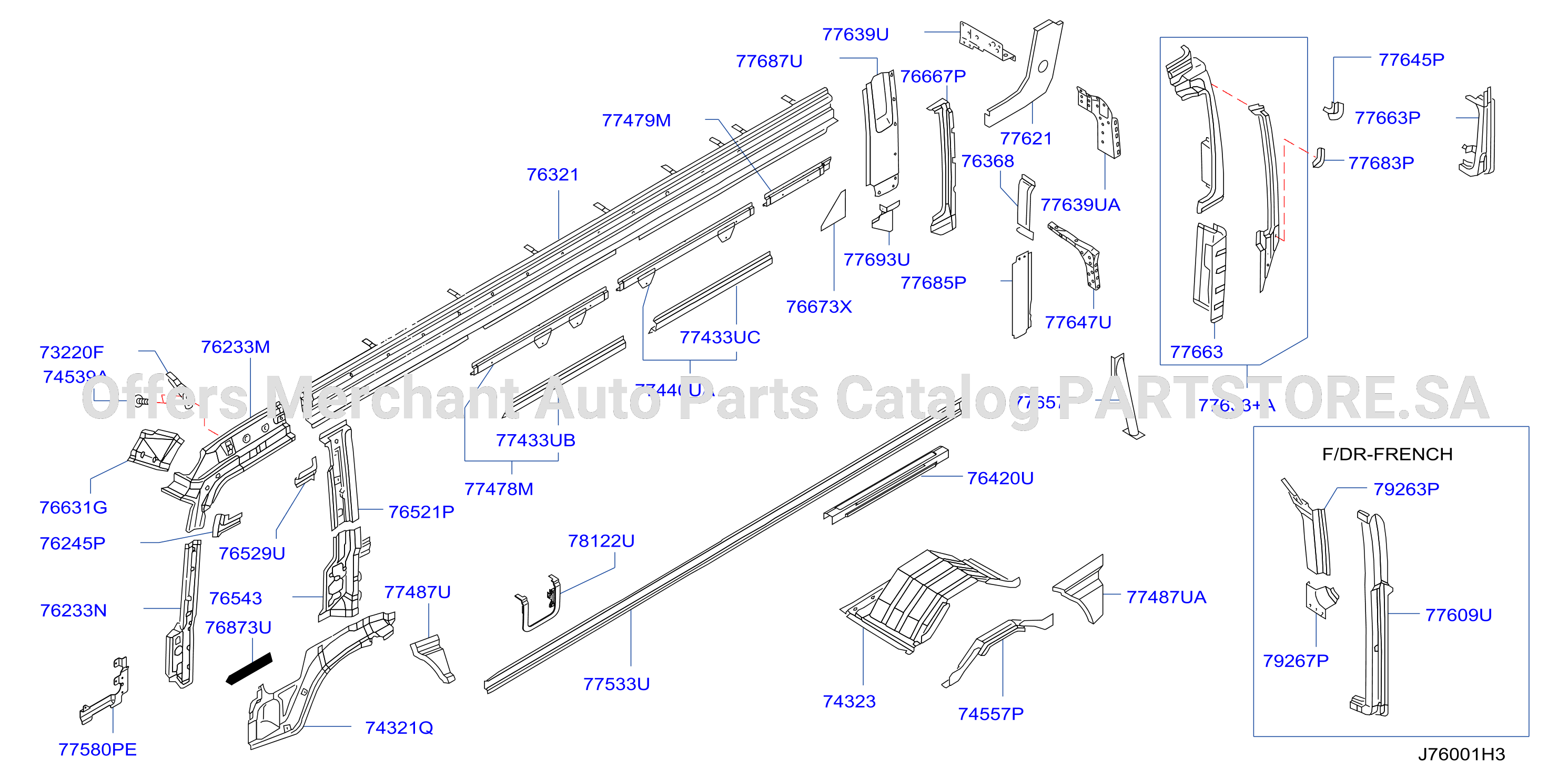 Body Side Panel Lh Inner Parts