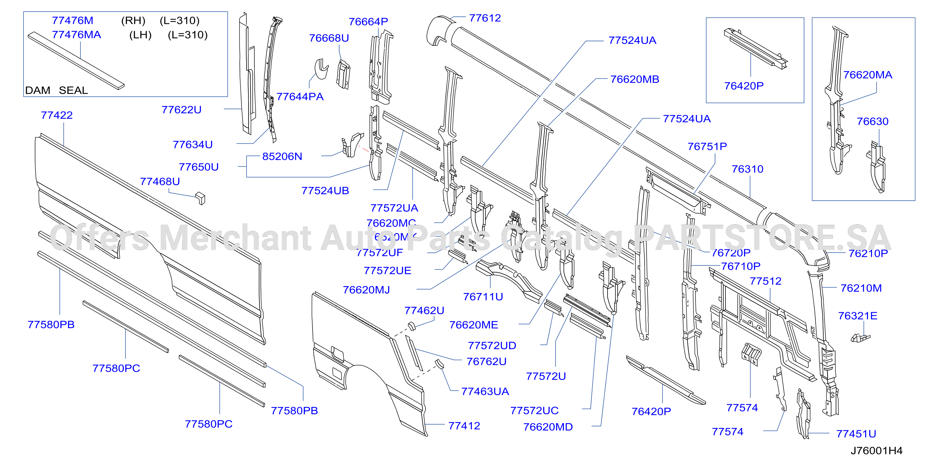 Body Side Panel Rh Outer Parts