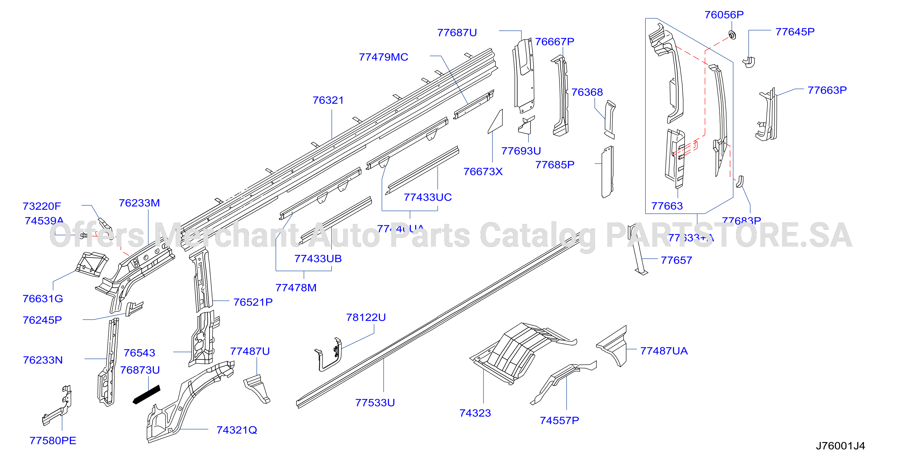 Body Side Panel Lh Inner Parts