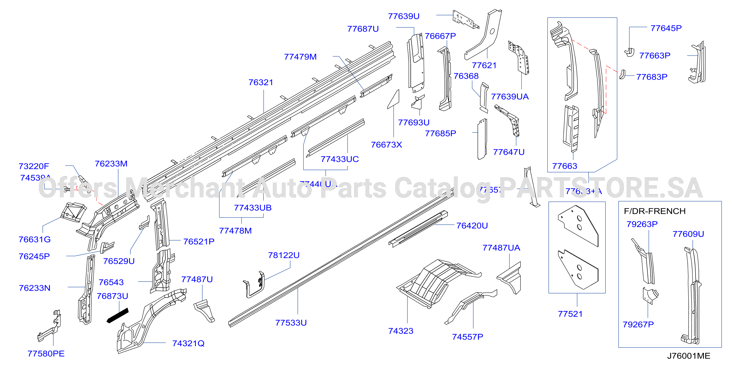 Body Side Panel Lh Inner Parts