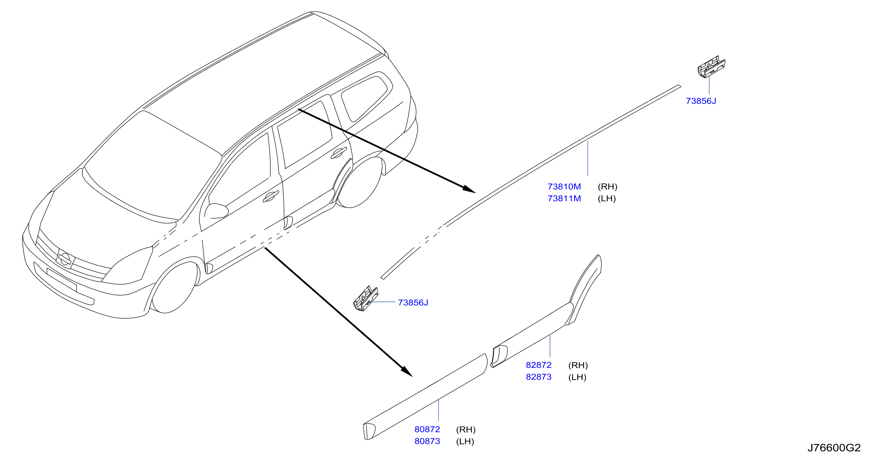 Body Side Moulding 3Row