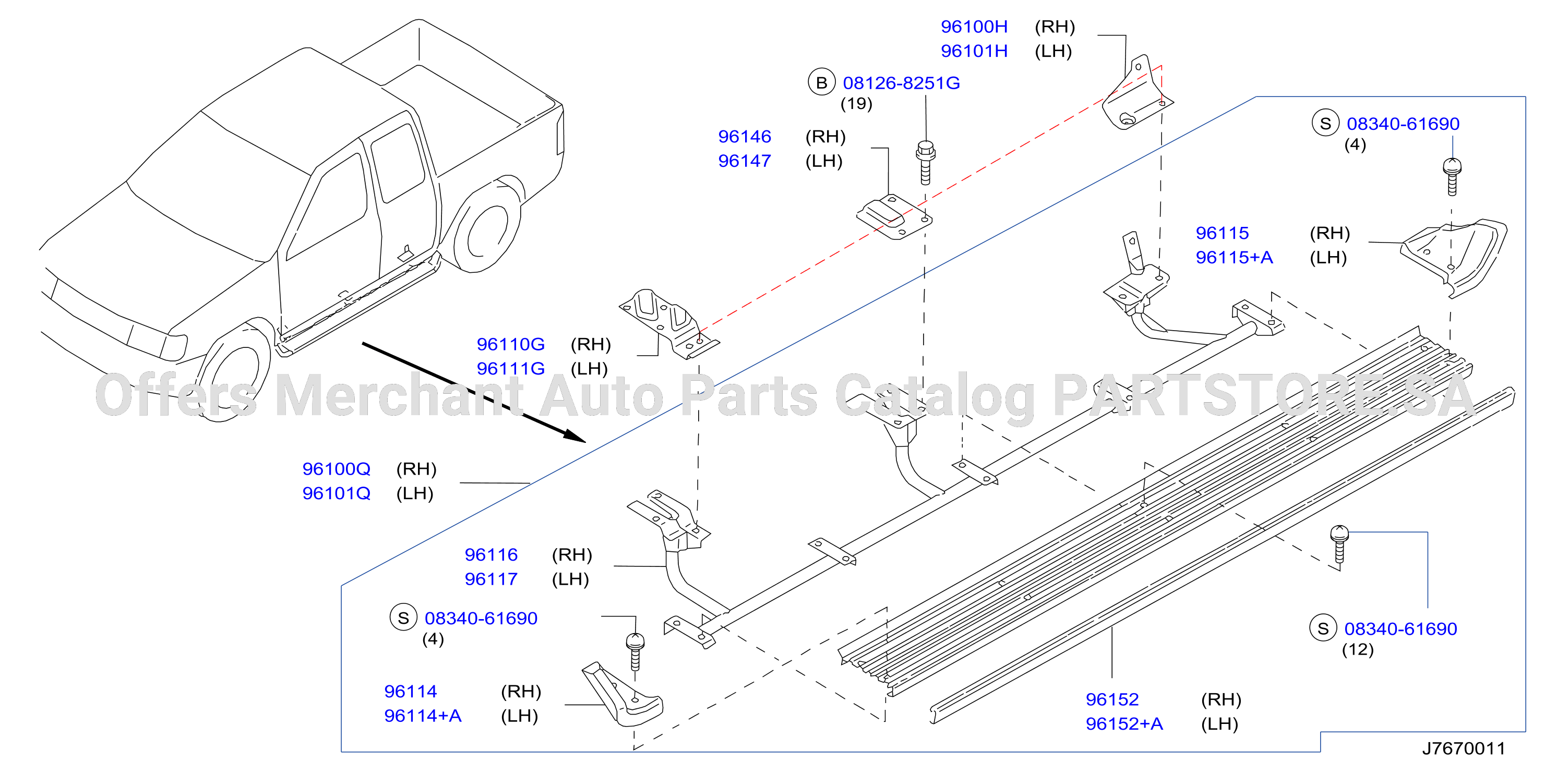 Body Side Fitting Side Step
