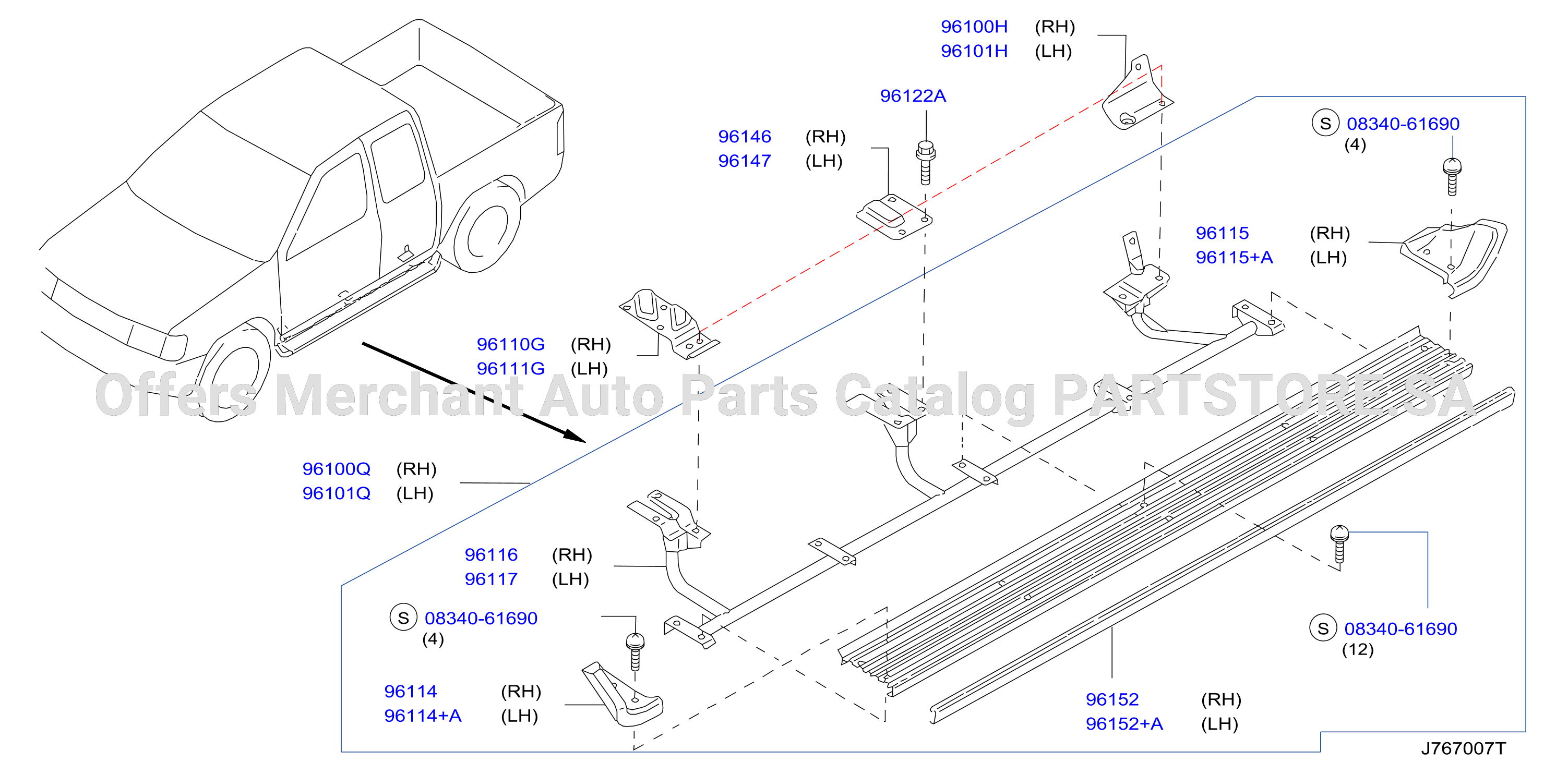 Body Side Fitting Side Step