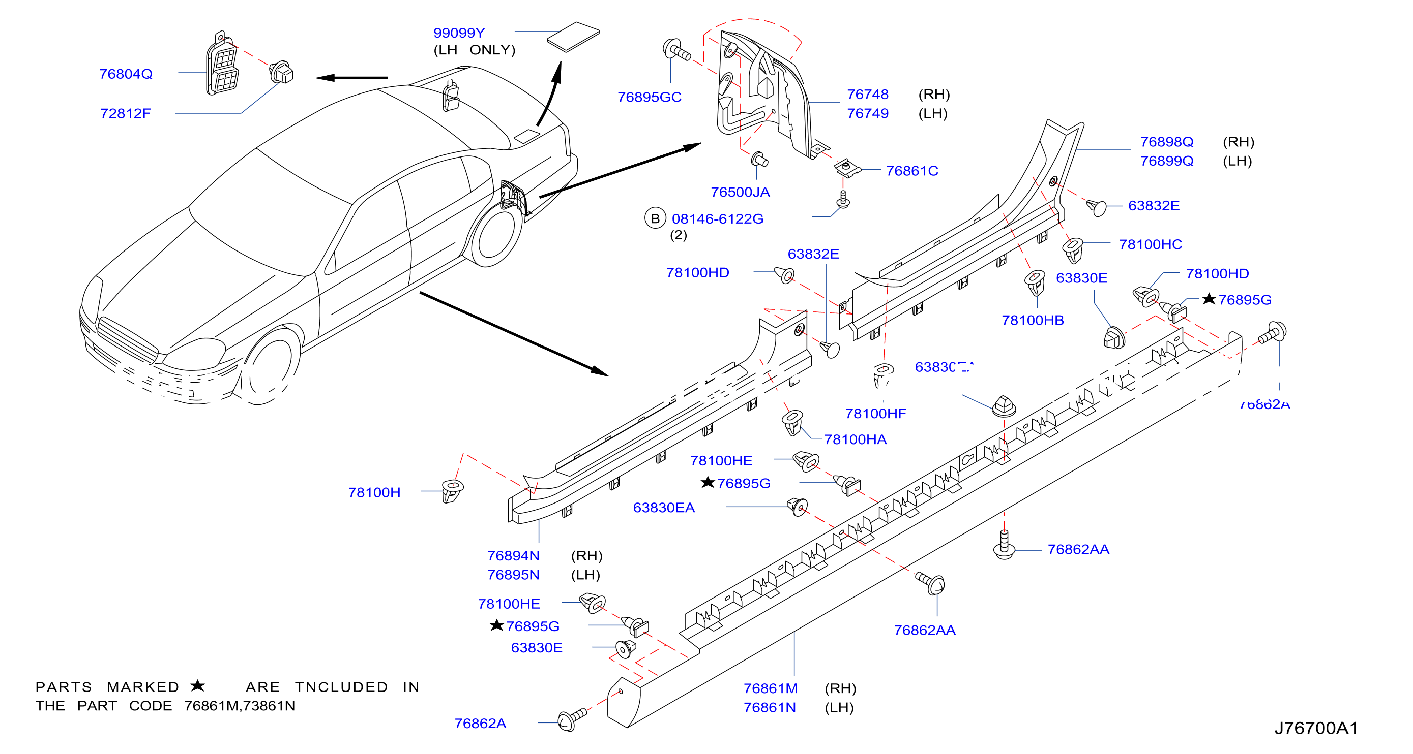 Body Side Fitting Mudguard Fitting