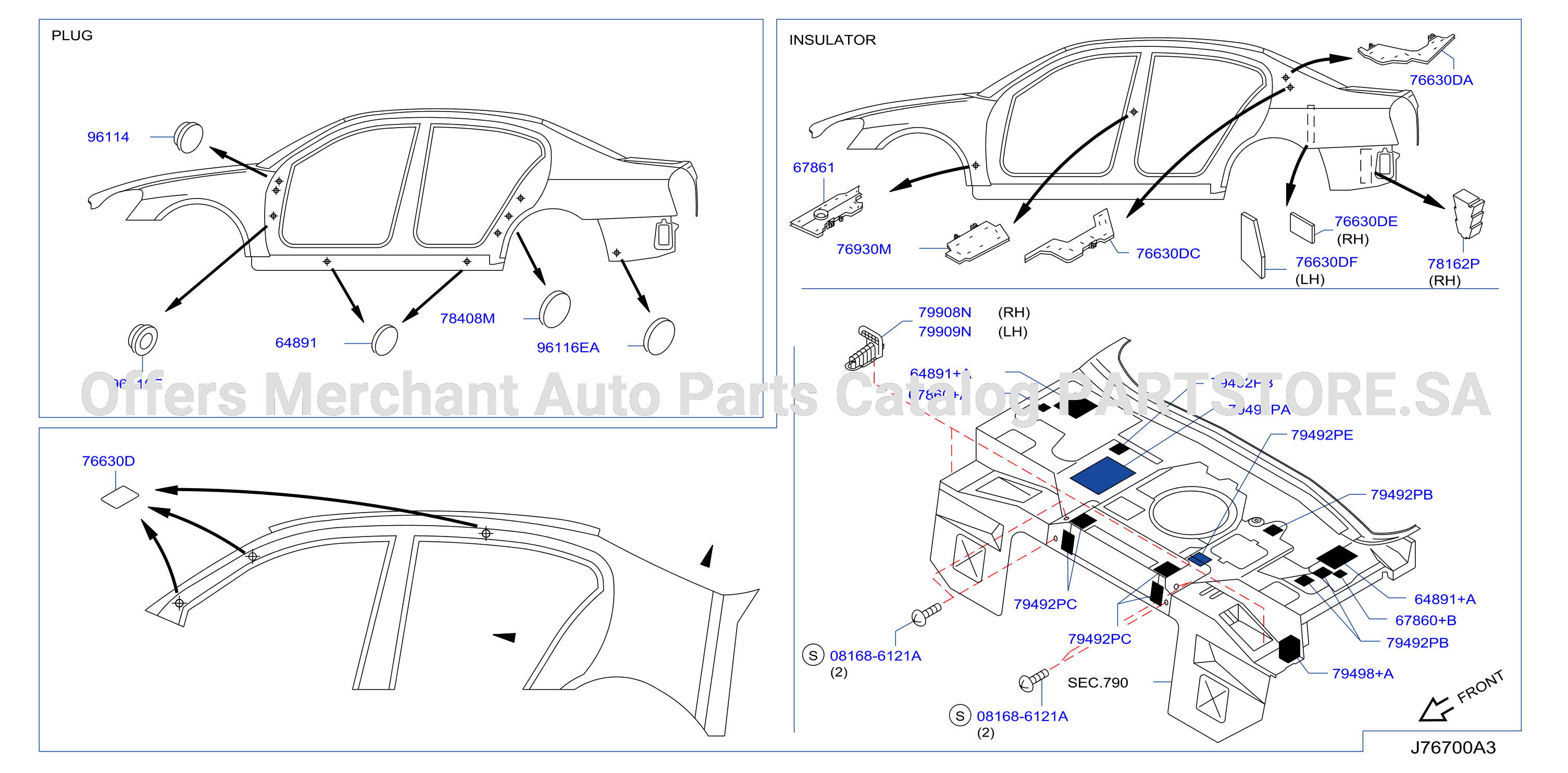Body Side Fitting Plug Insul