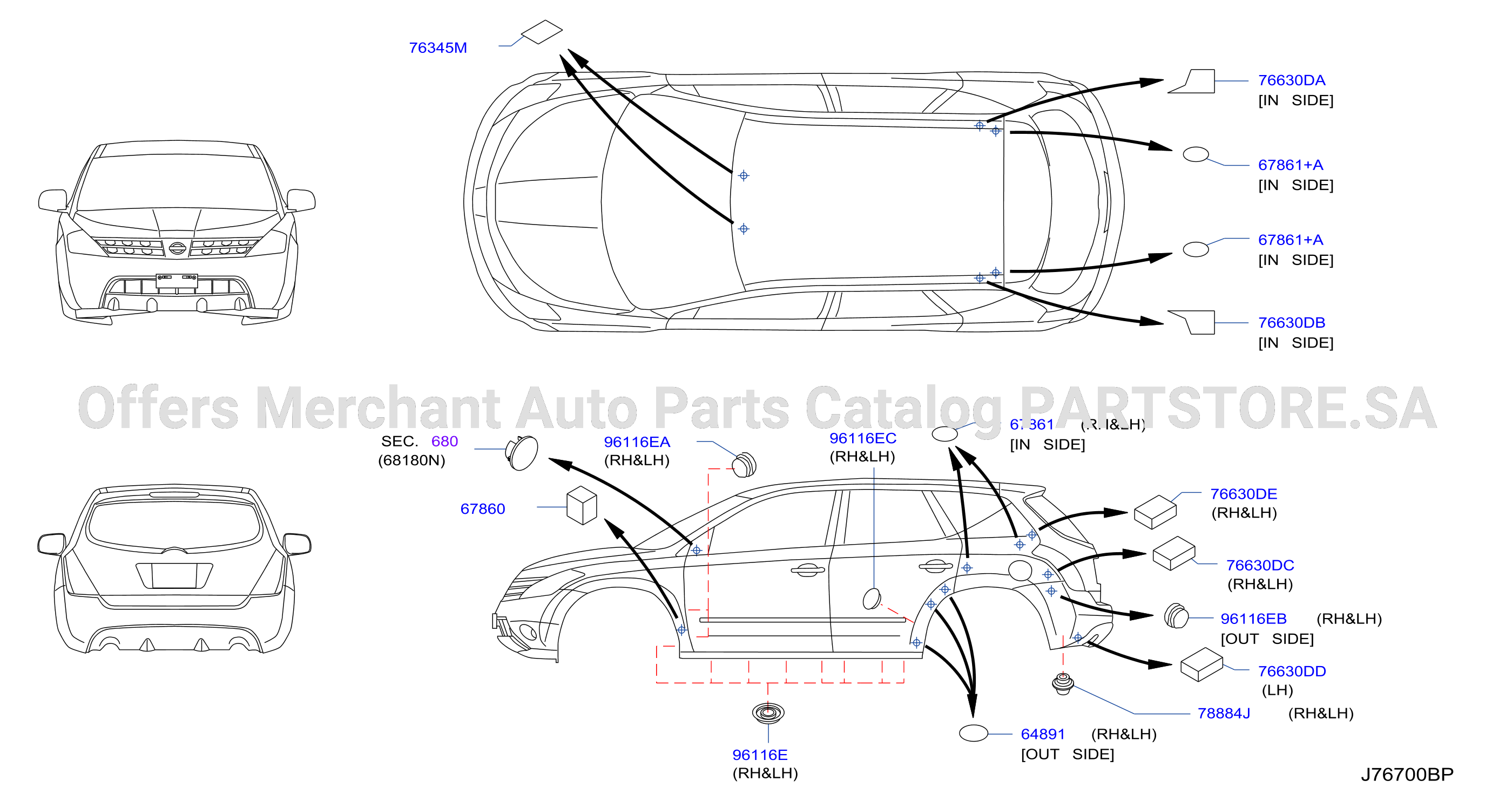 Body Side Fitting Plug Insulator