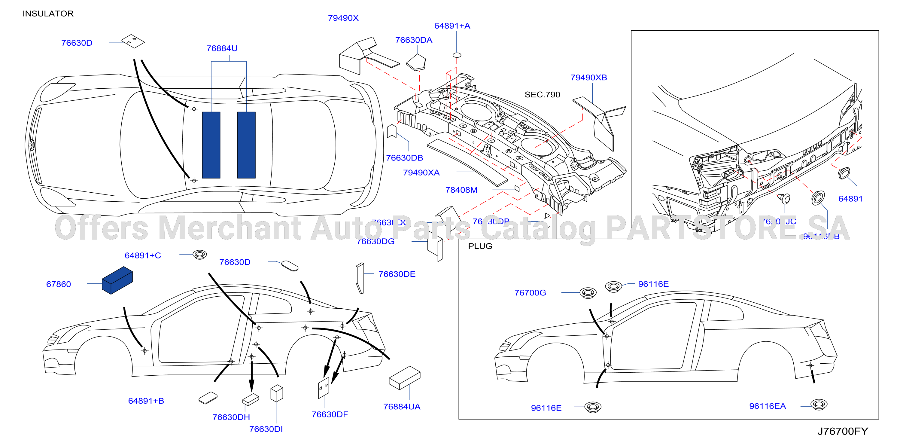 Body Side Fitting Plug Insulator
