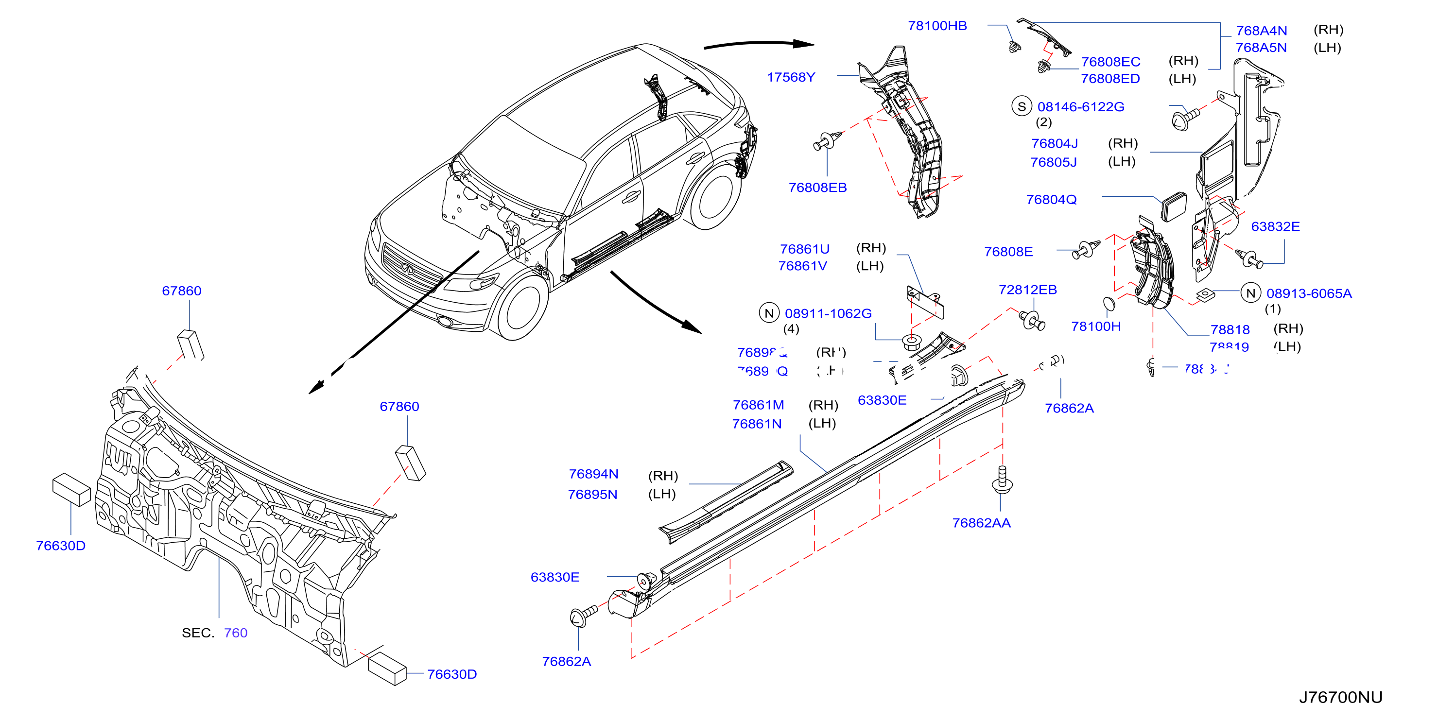 Body Side Fitting Fitting Part