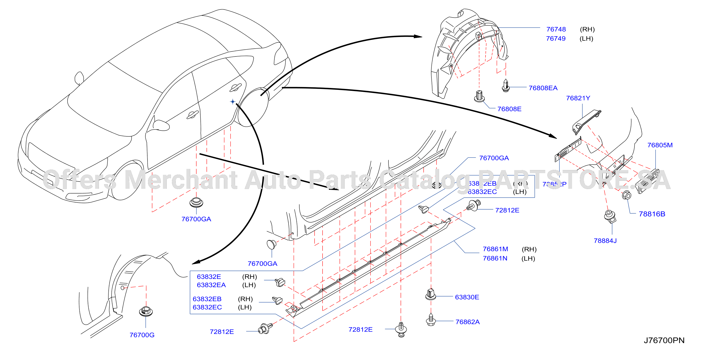 Body Side Fitting Fitting Parts