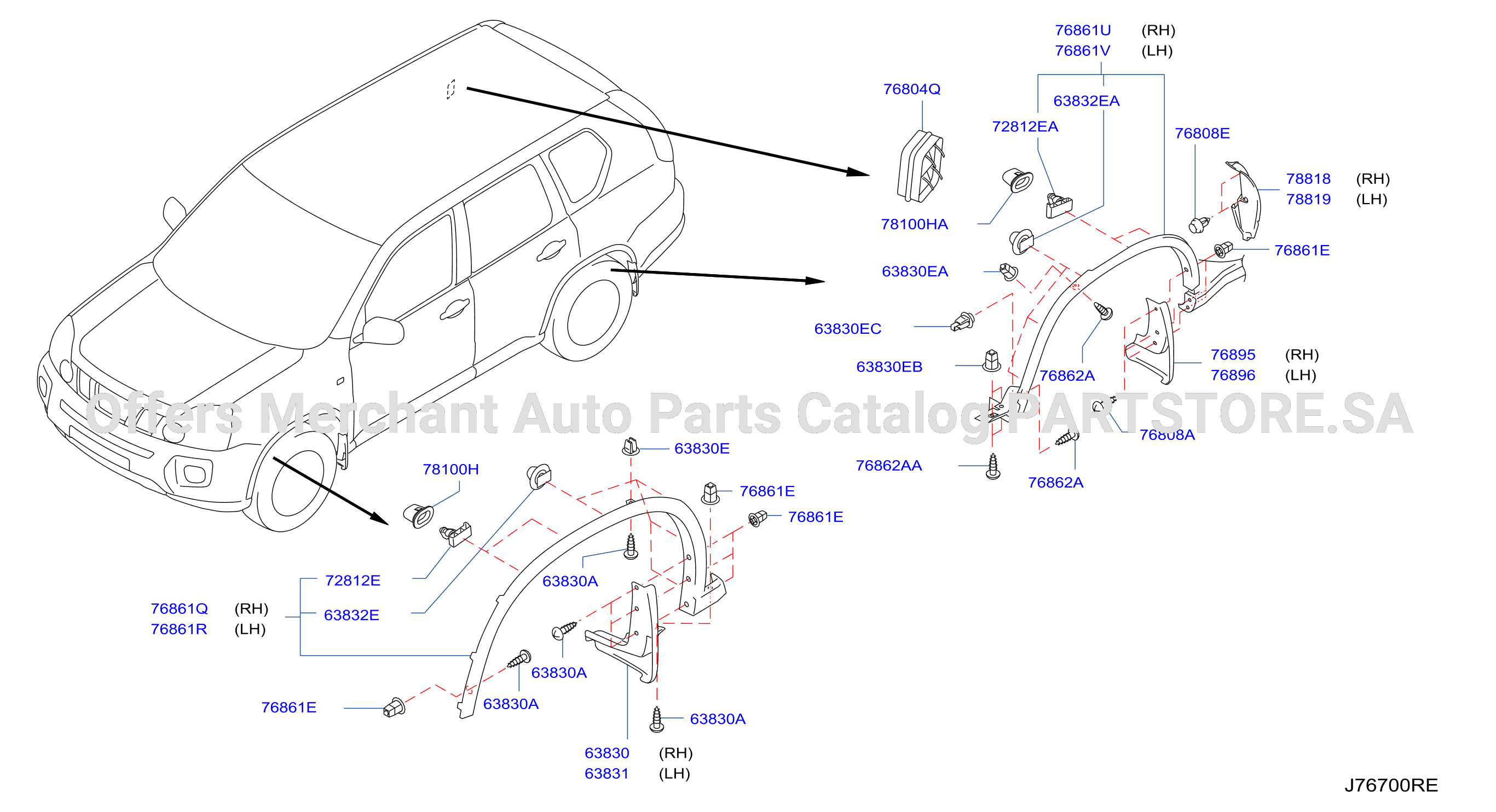 Body Side Fitting Mudguard