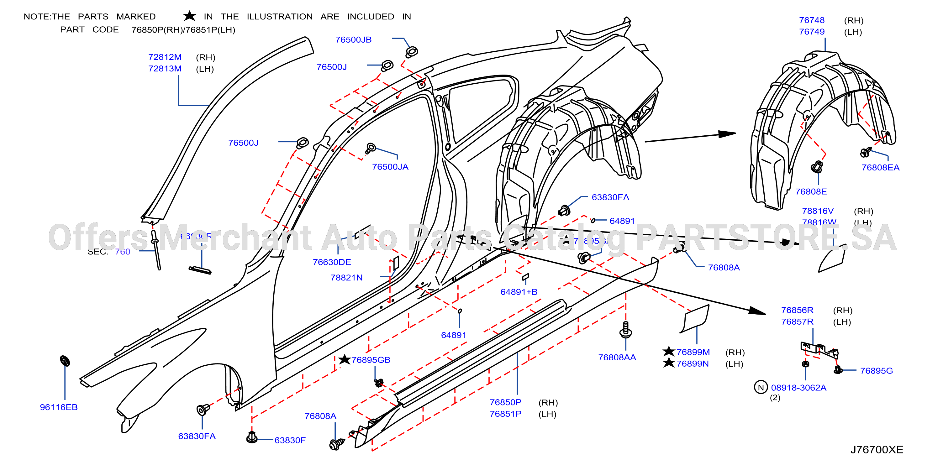 Body Side Fitting Fitting Parts