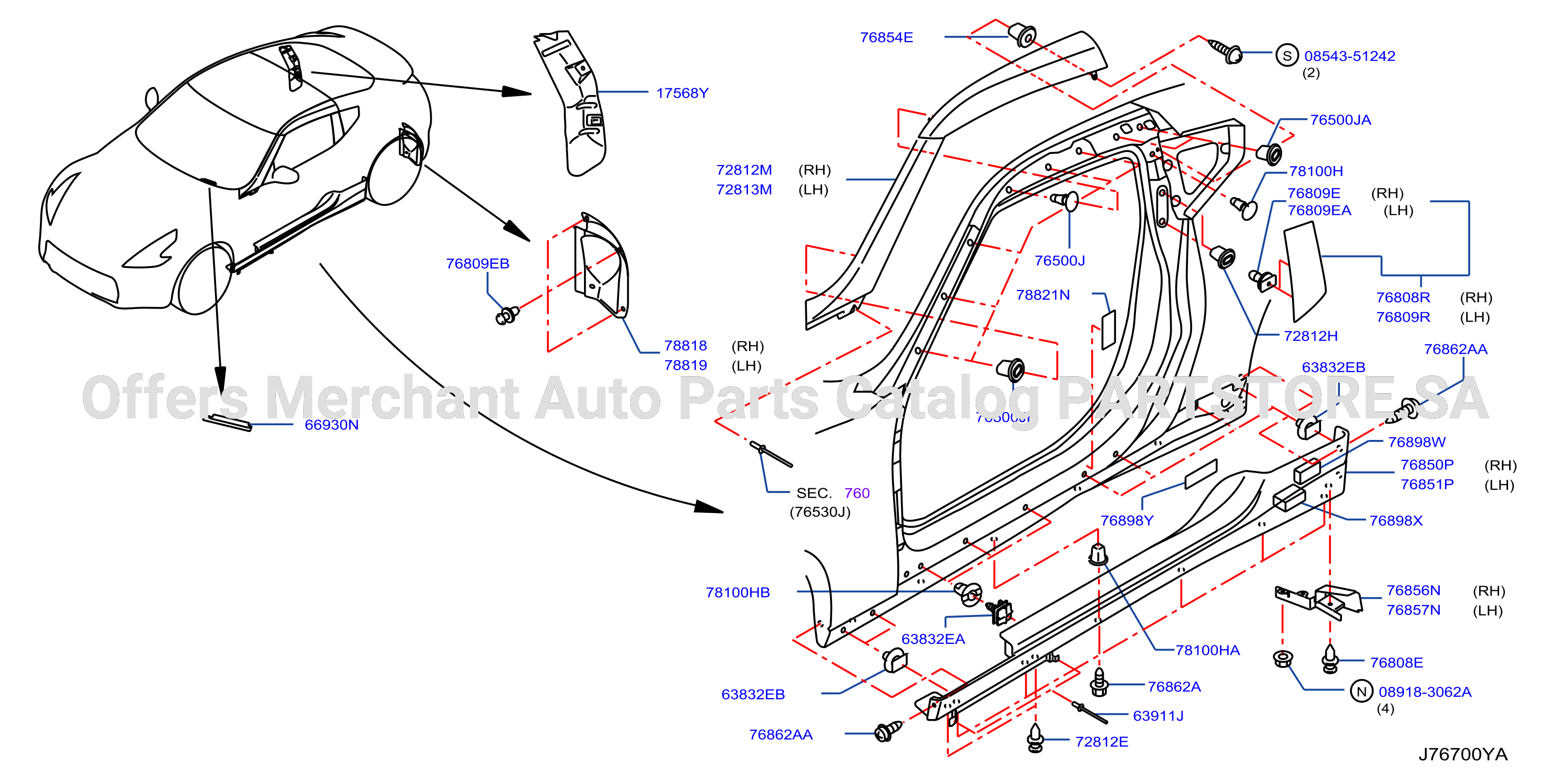 Body Side Fitting Fitting Part No 1