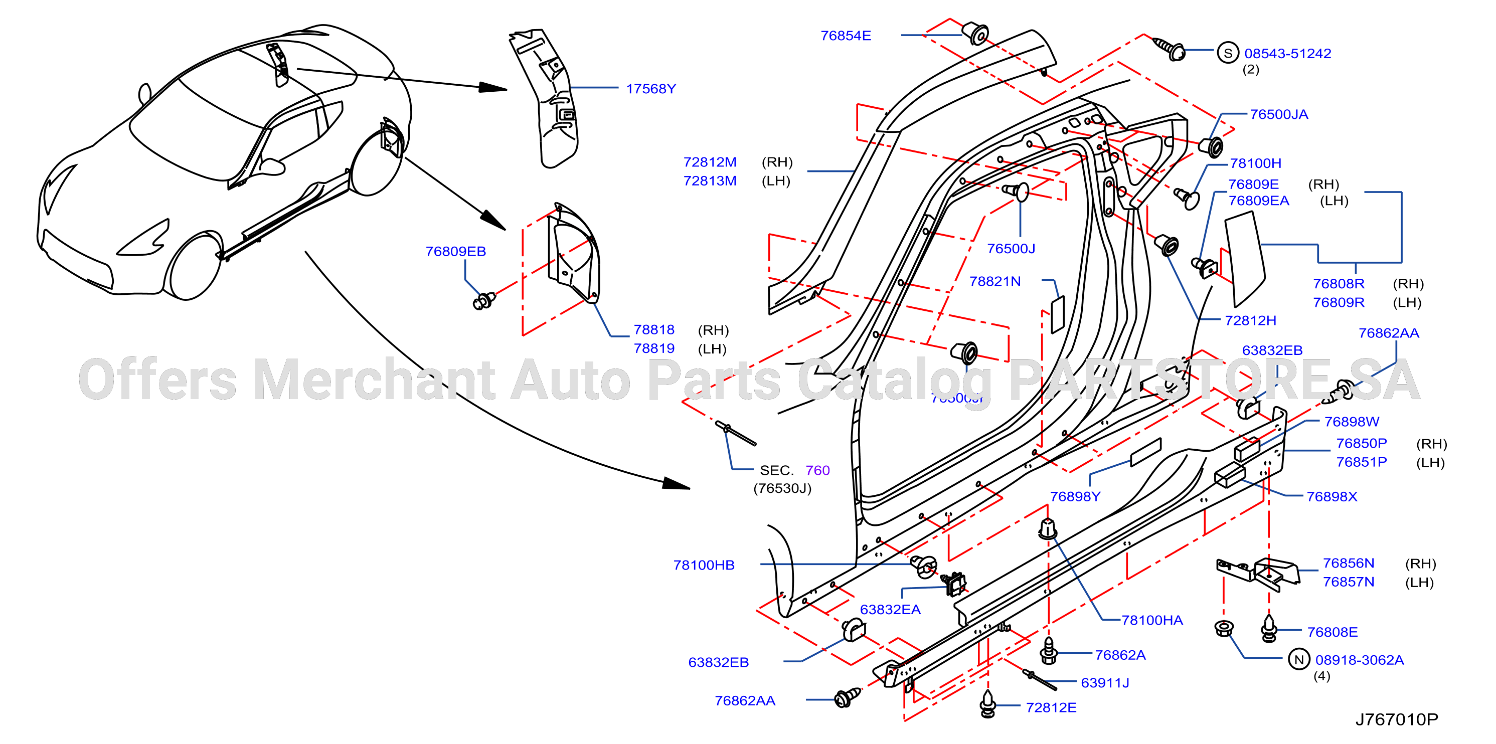 Body Side Fitting Fitting Part No 1