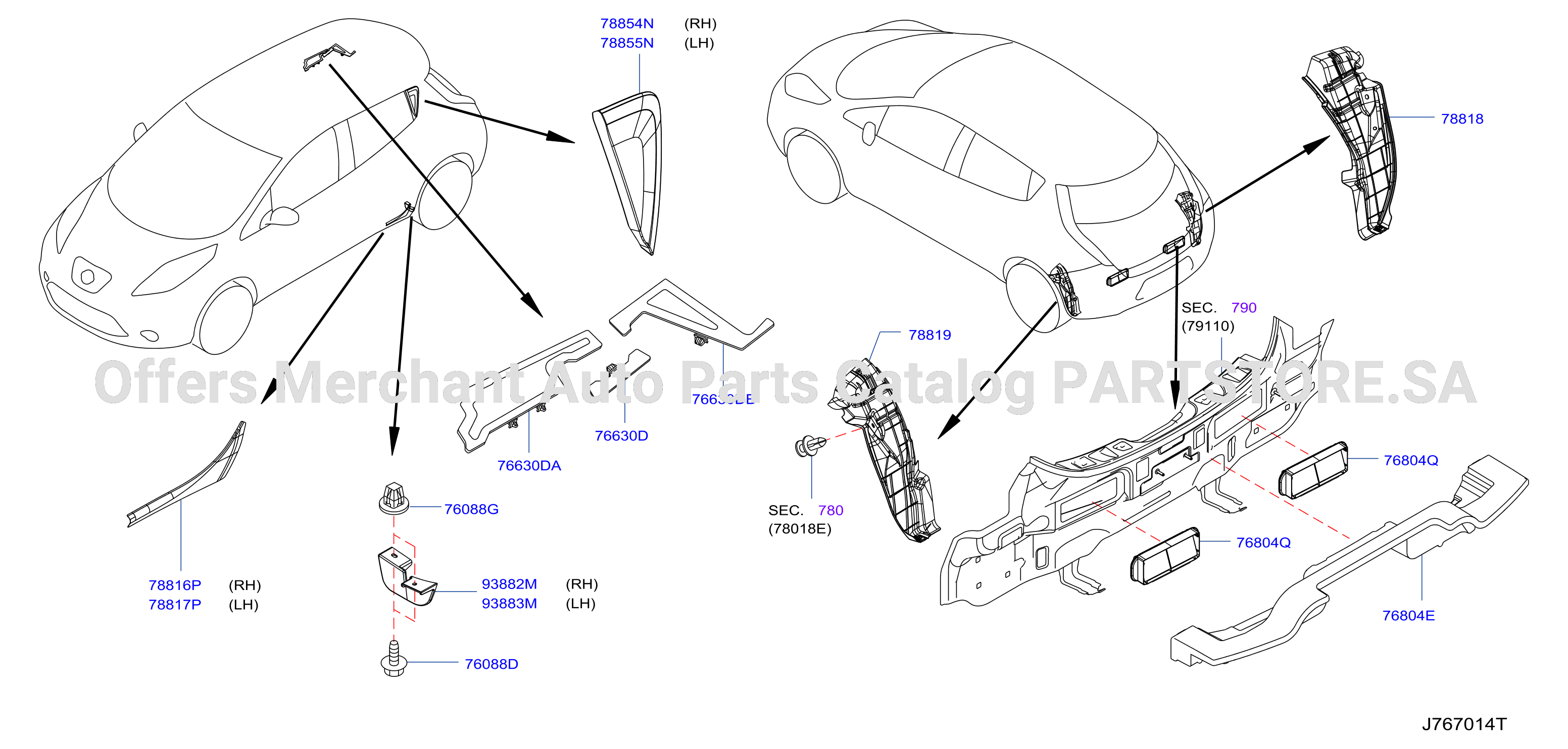 Body Side Fitting Fitting Parts
