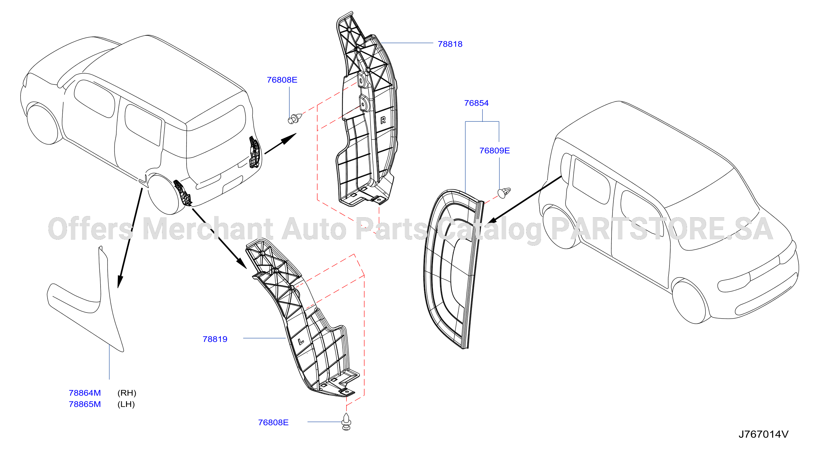 Body Side Fitting Fitting Parts