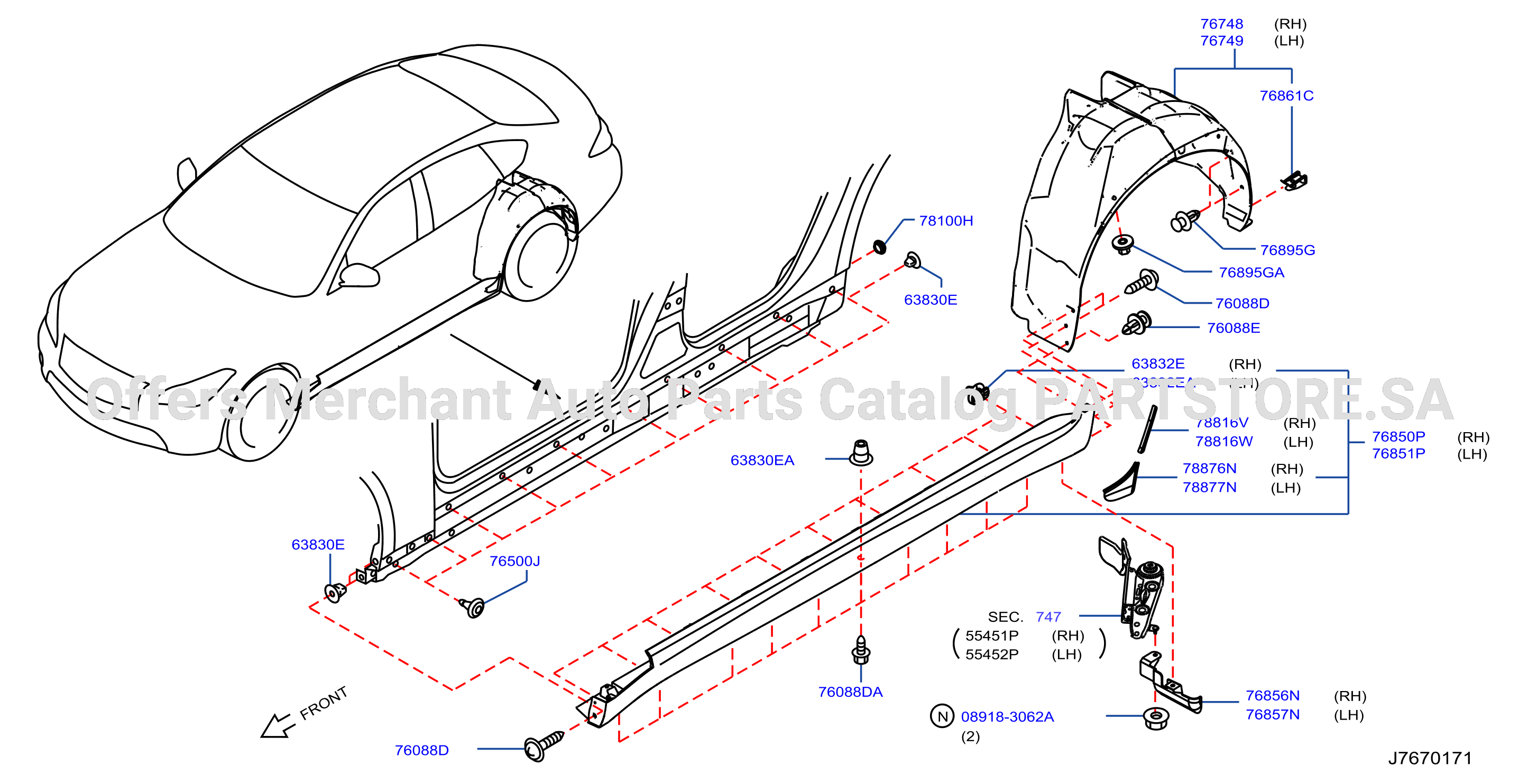 Body Side Fitting Fitting Part