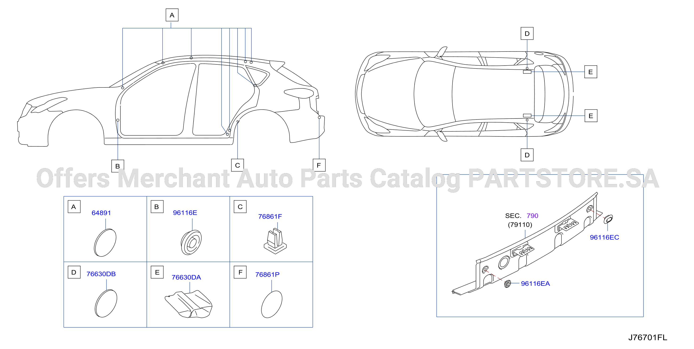 Body Side Fitting Plug