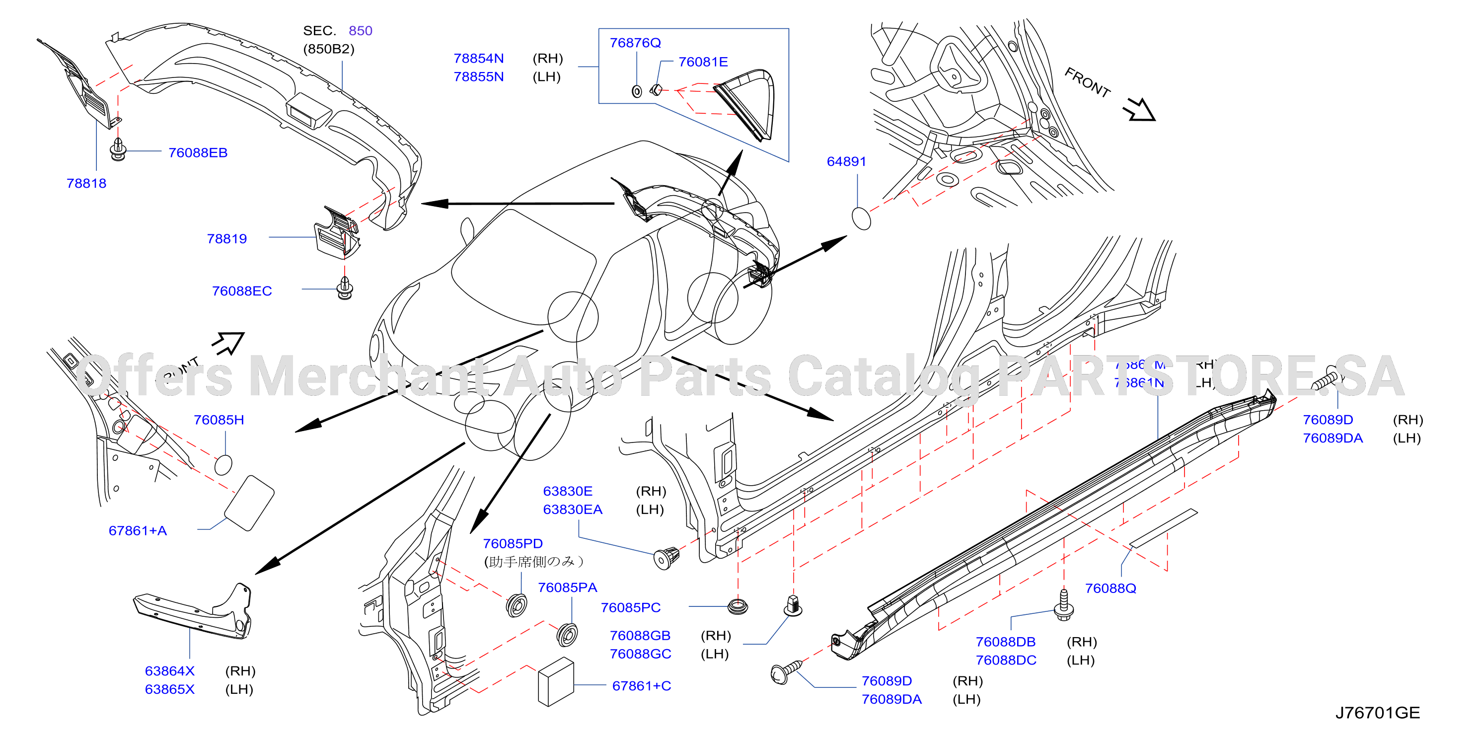 Body Side Fitting Fitting Parts